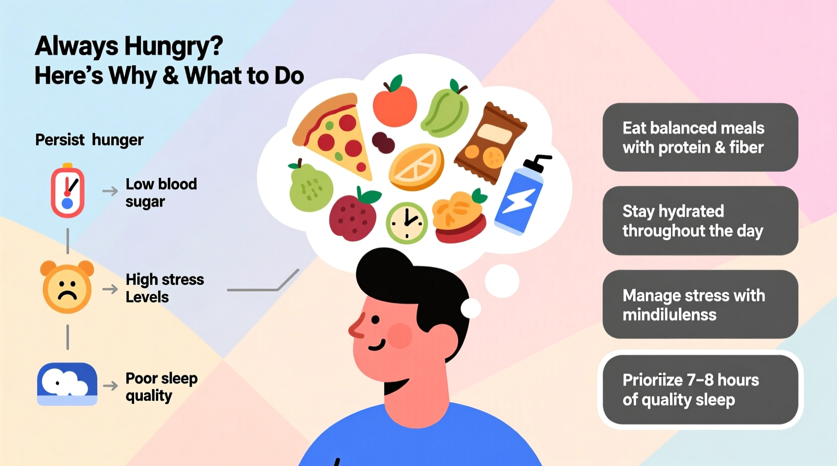 always hungry reasons for constant hunger what to do 5