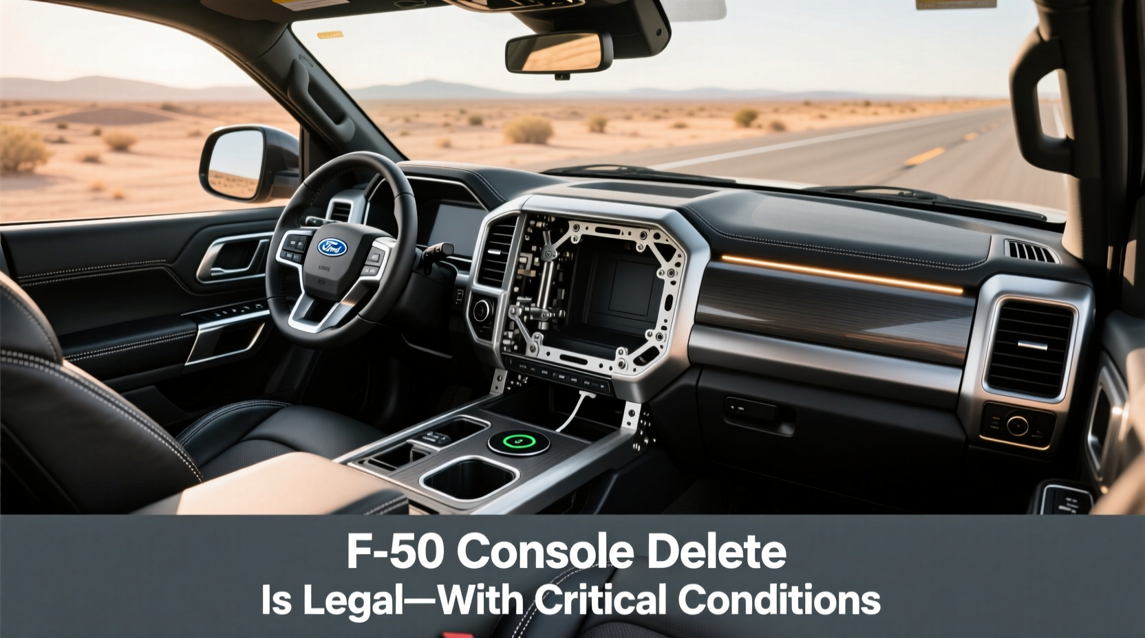 F-150 Console Delete Is Legal—With Critical Conditions