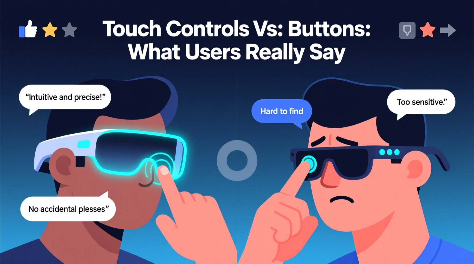 are touch controls on smart glasses actually better than buttons what users are saying