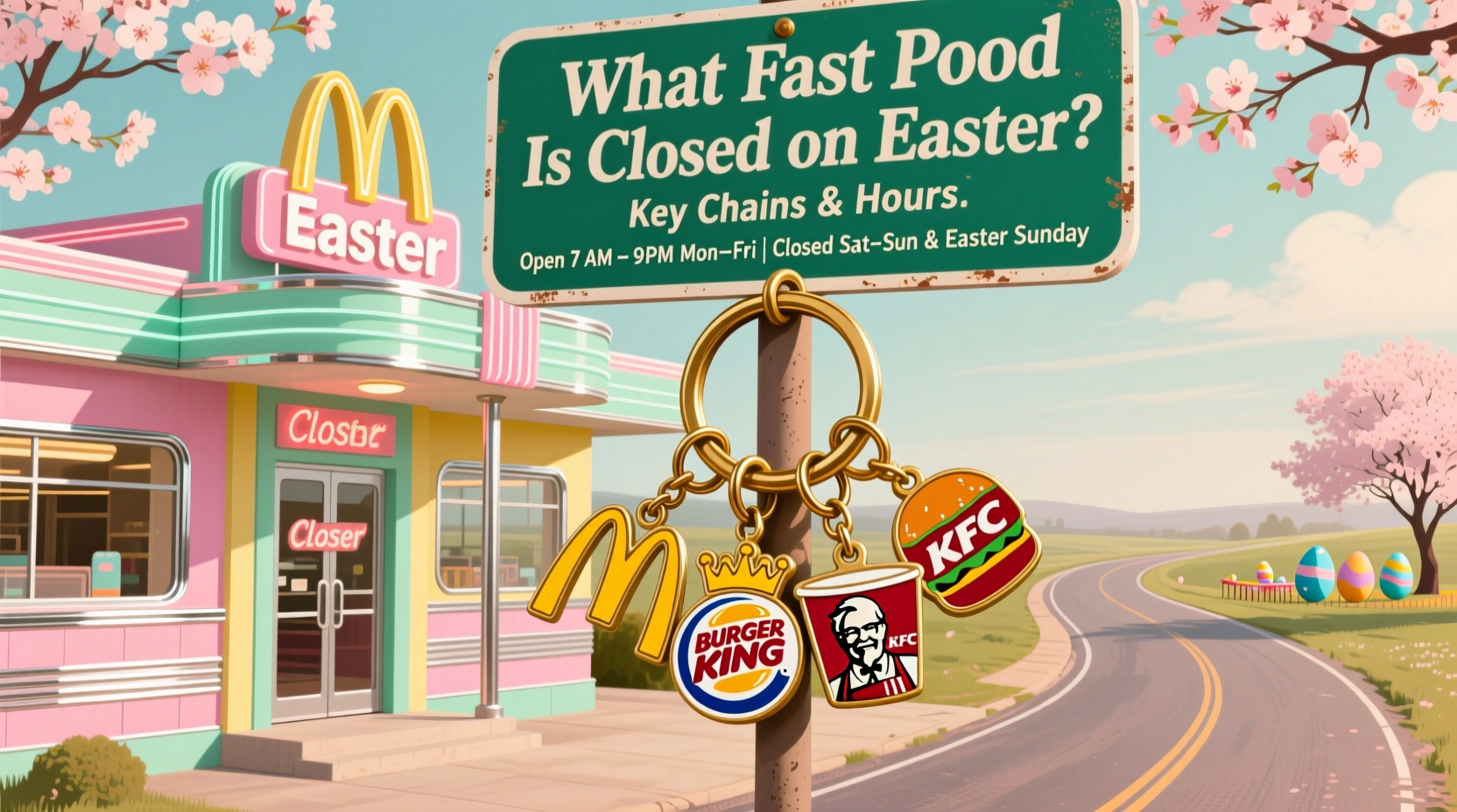 what fast food is closed on easter