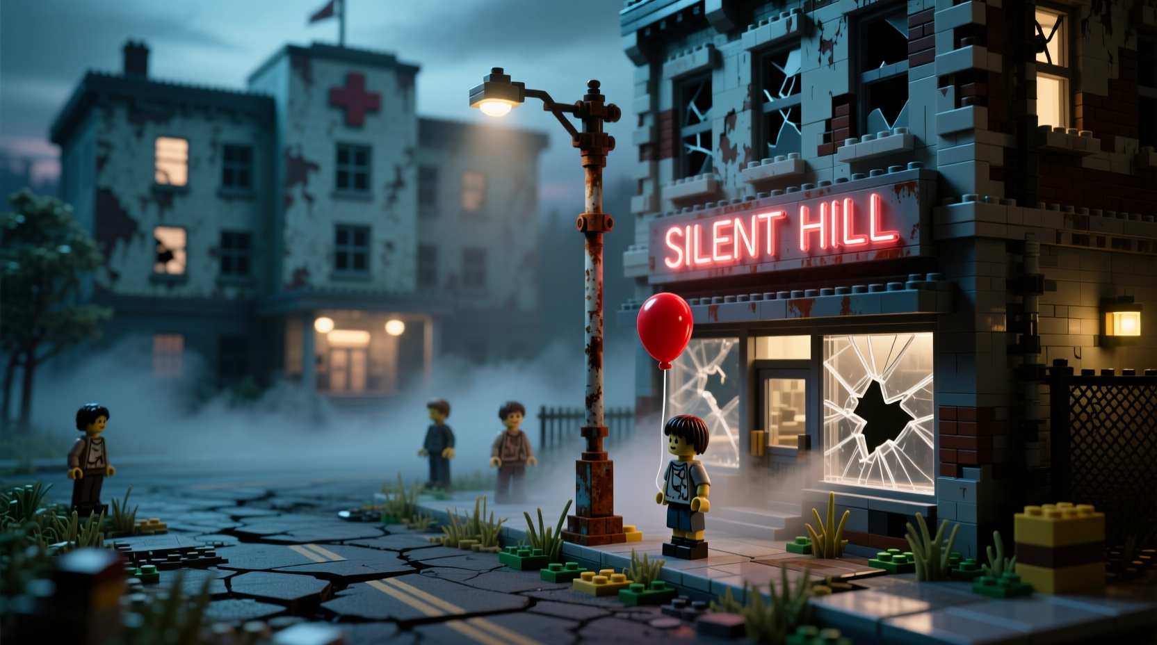 mastering the art of silent hill dioramas step by step guide using building blocks