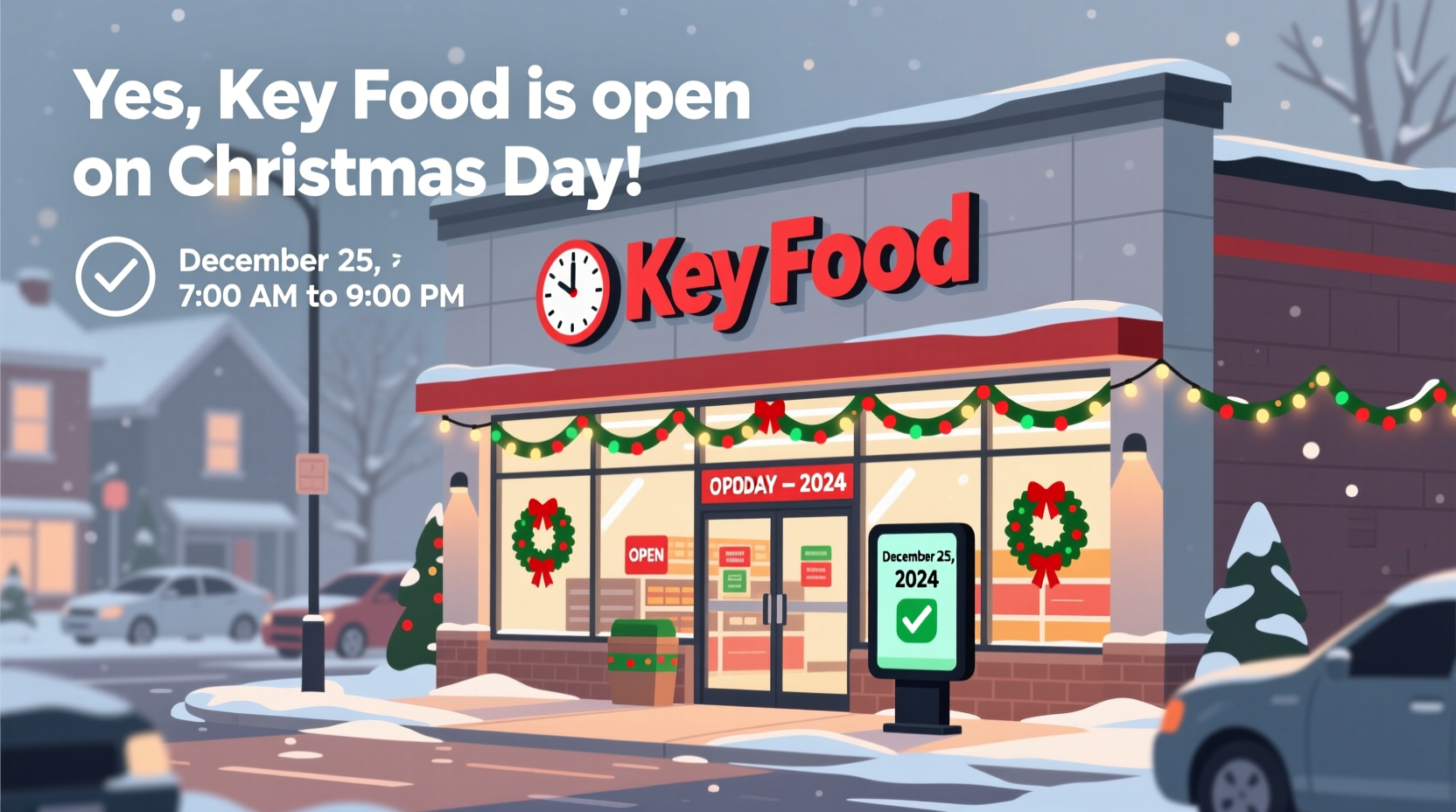 is key food open on christmas day