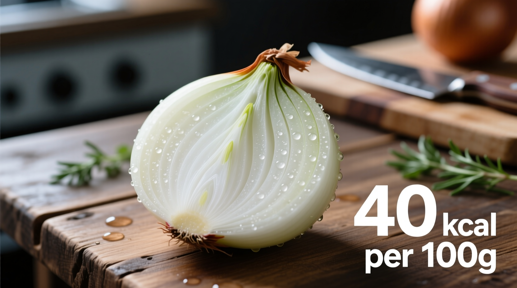 calories white onion