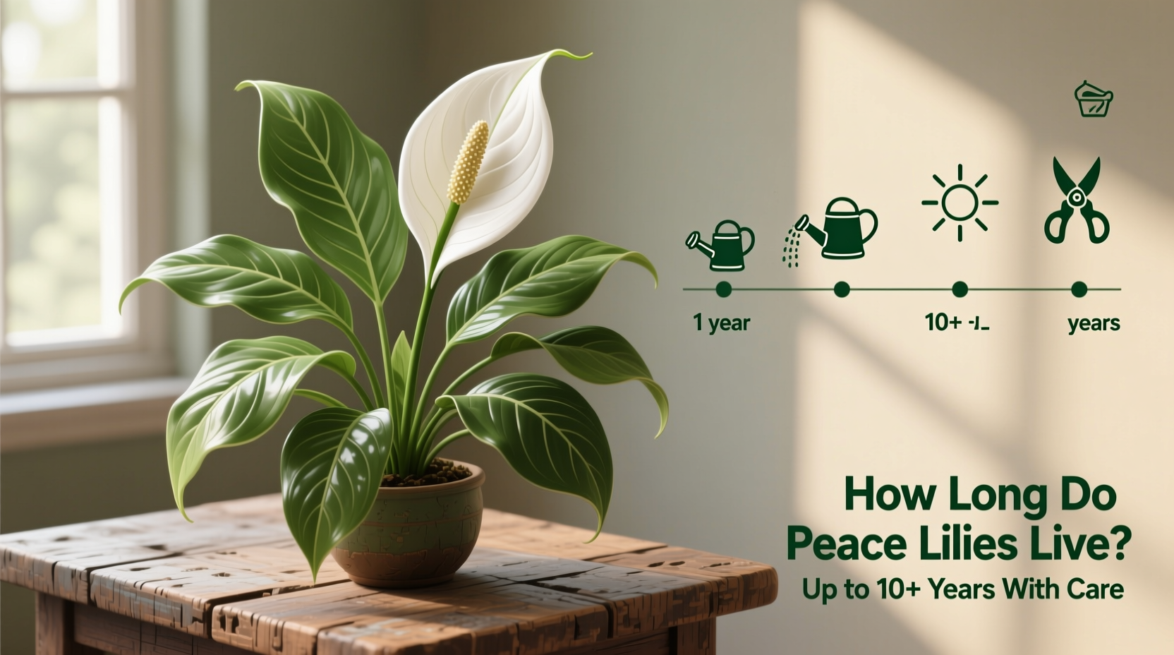how long do peace lilies live