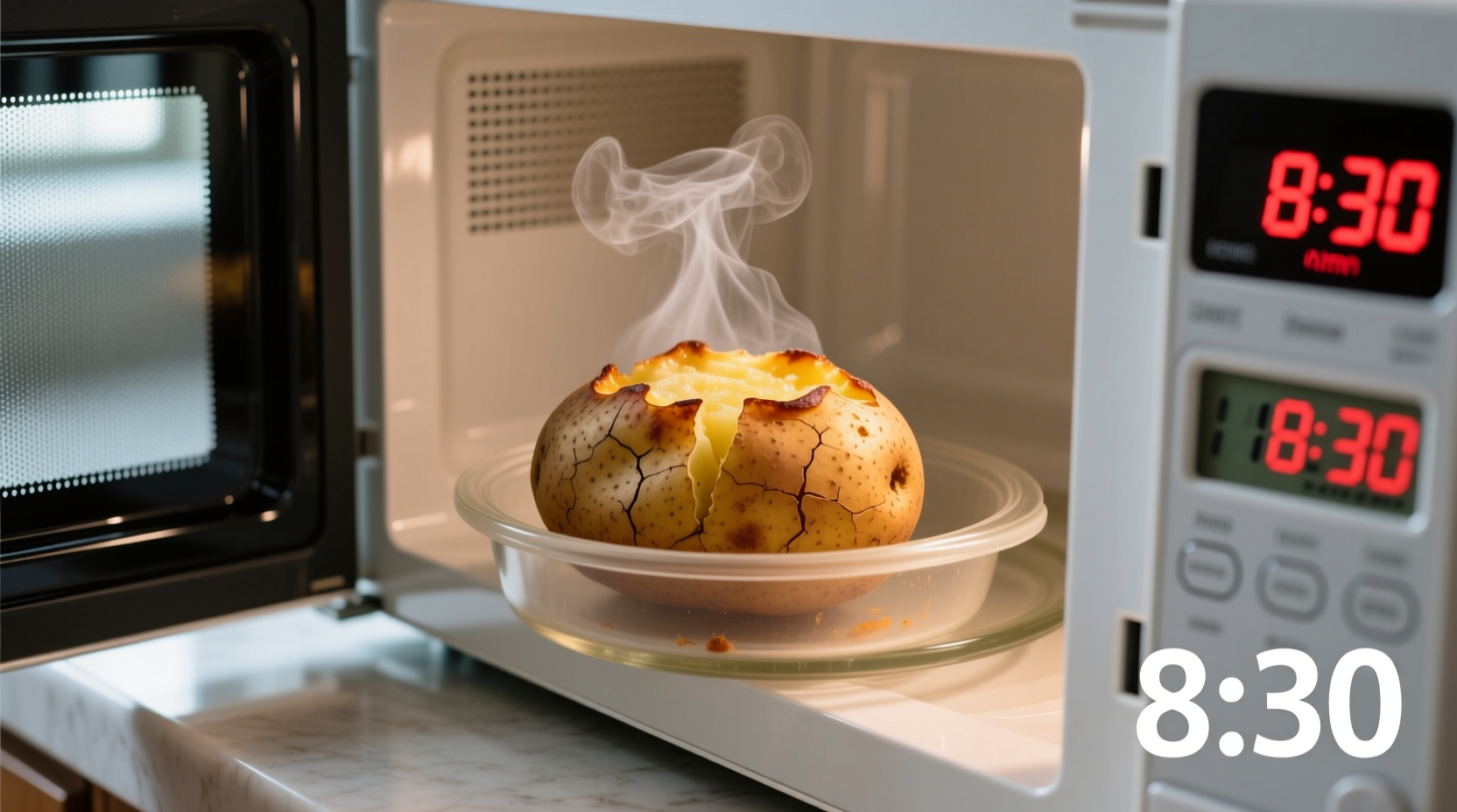 baked potato in microwave time