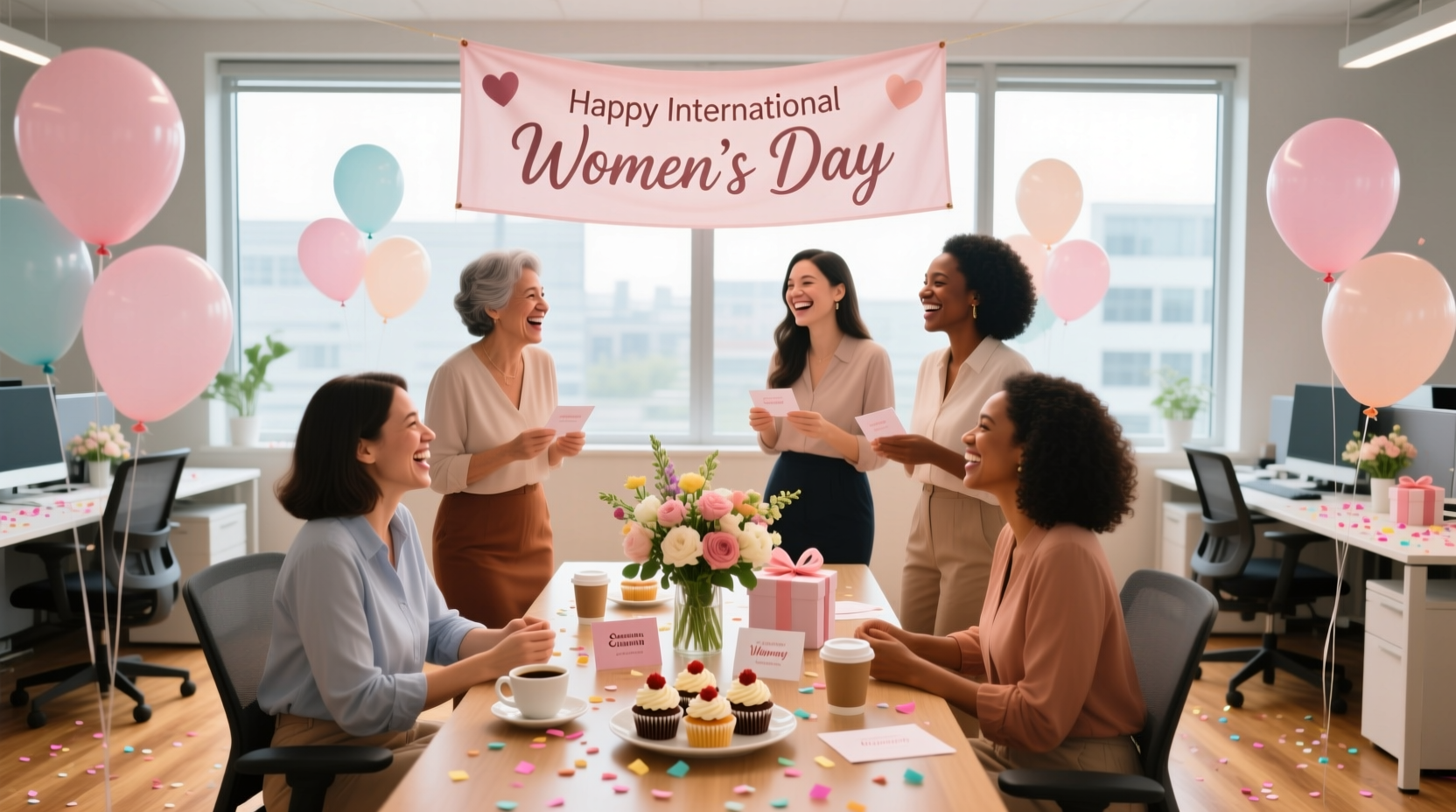 how to celebrate womens day in office