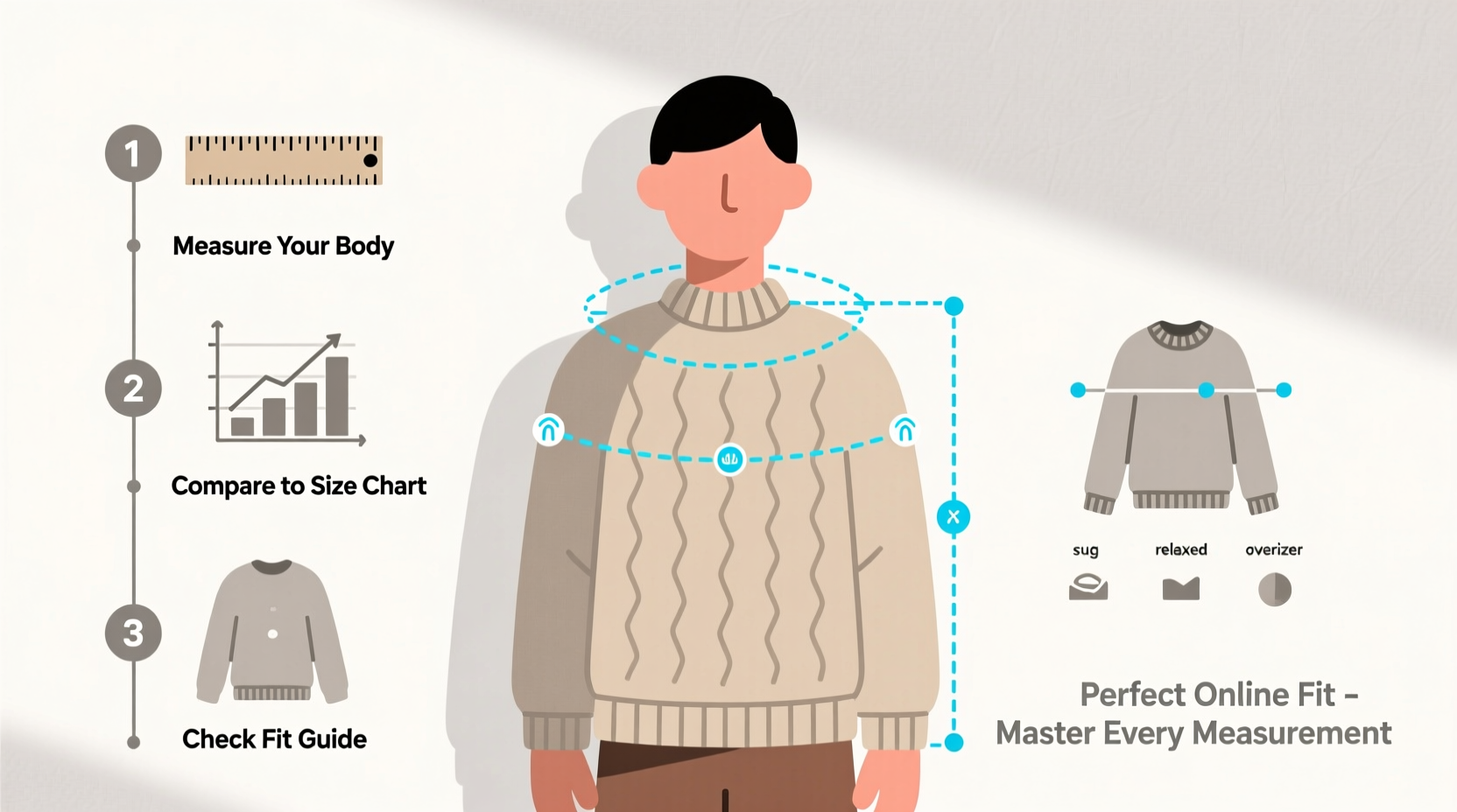 mastering sweater measurements a step by step guide to perfect online fit
