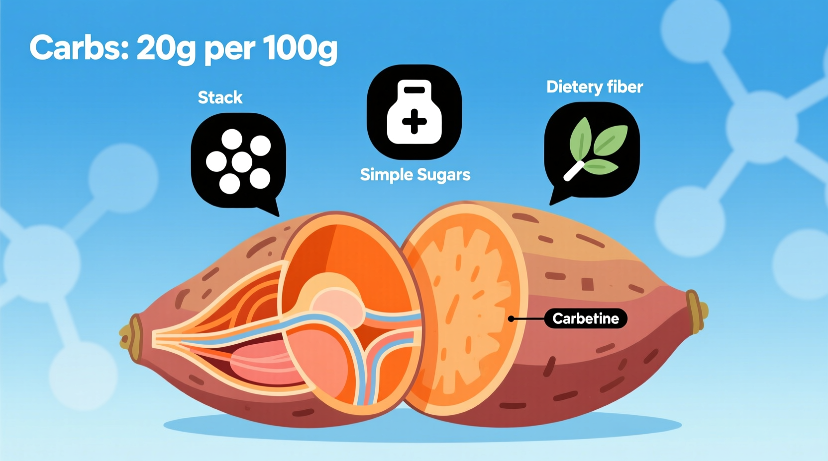 Sweet Potato Carbs: Exact Count, Types & Health Impact