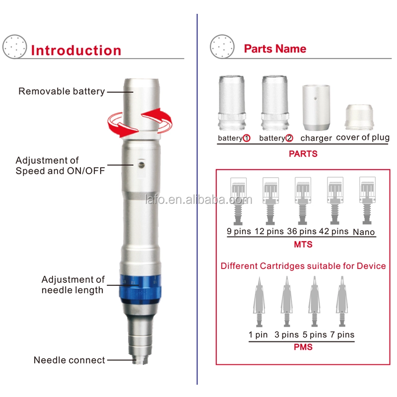 High Quality Electric Derma Pen A6 Titanium Alloy Dr. Pen Dermapen derma pen Ultima A6