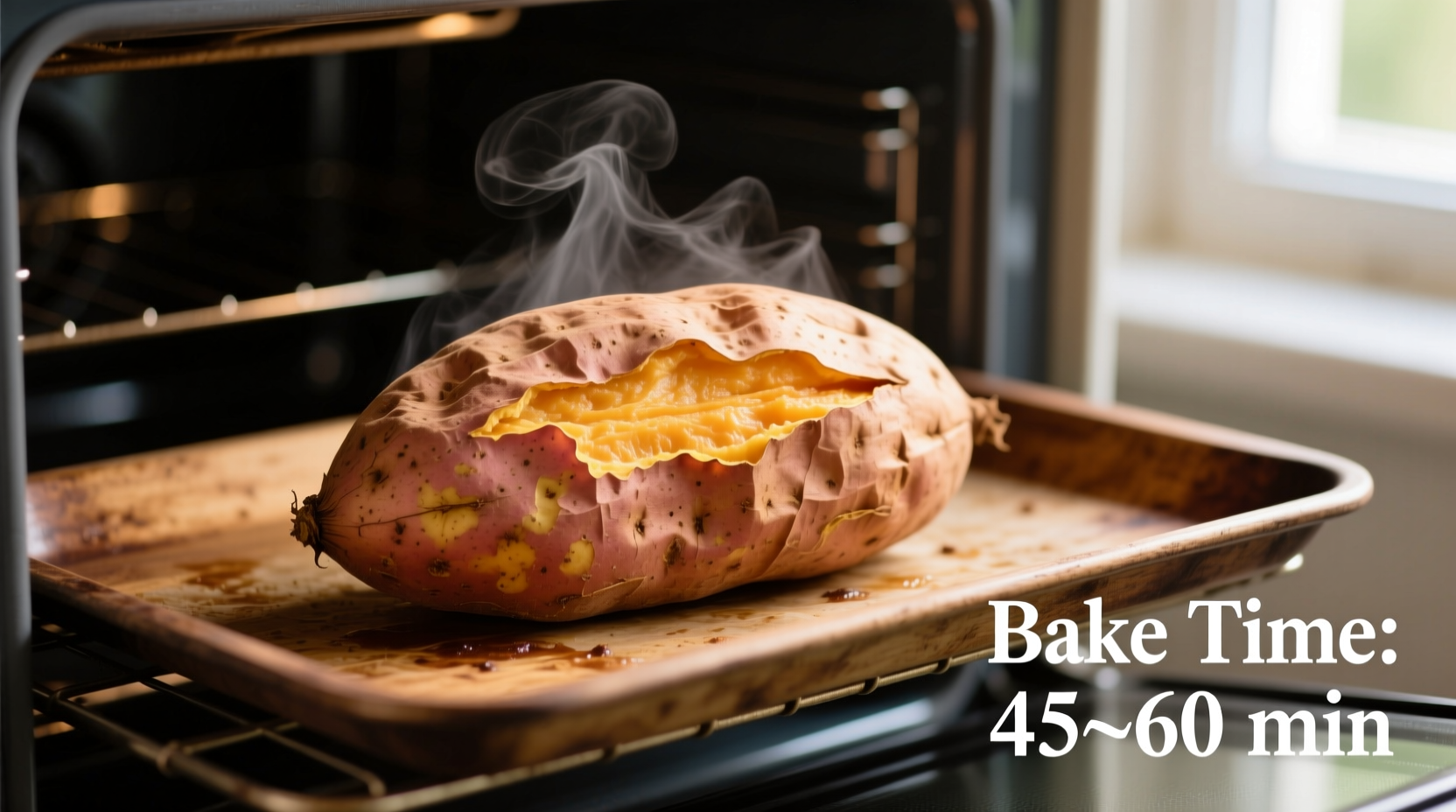 how long to bake a sweet potato
