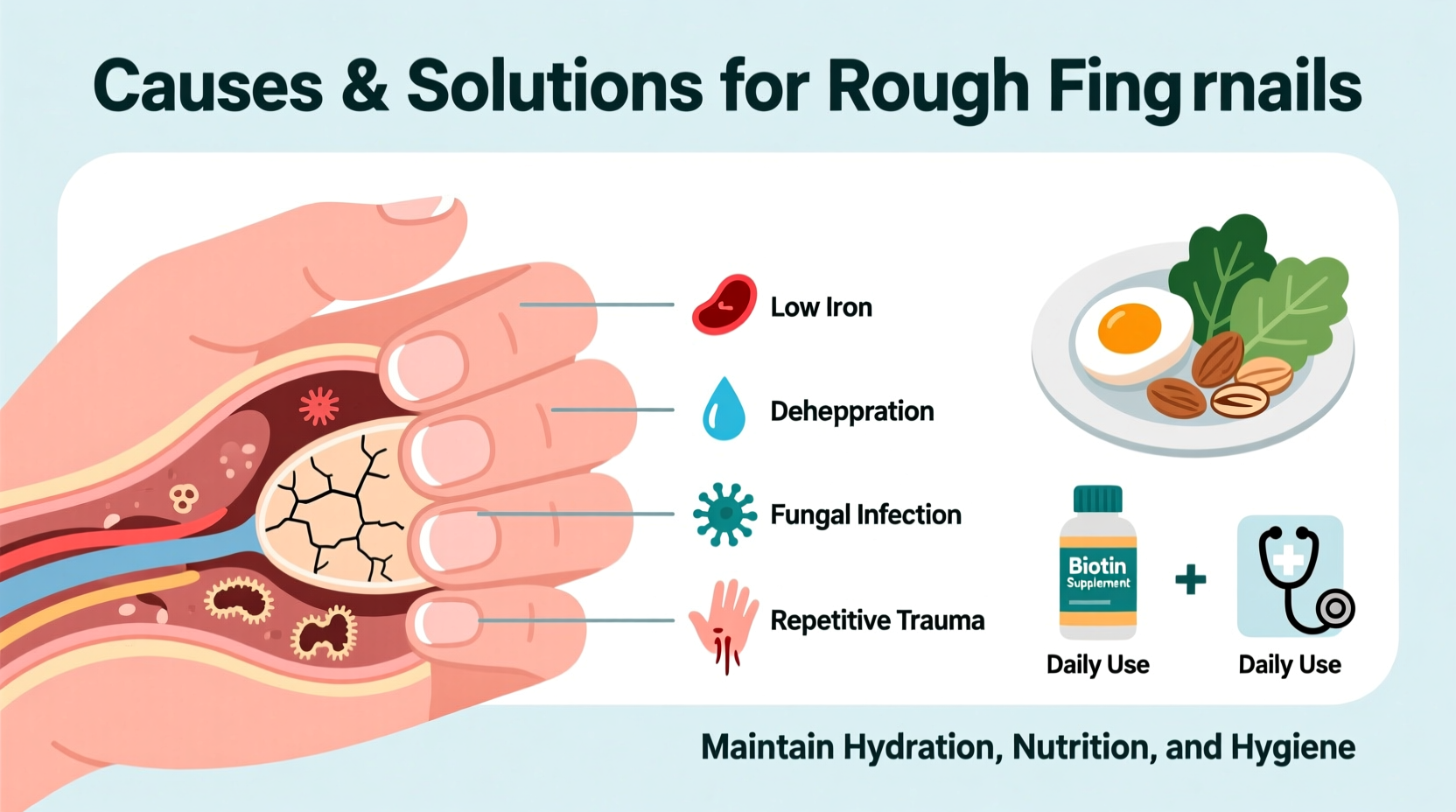 why are my fingernails not smooth causes and solutions
