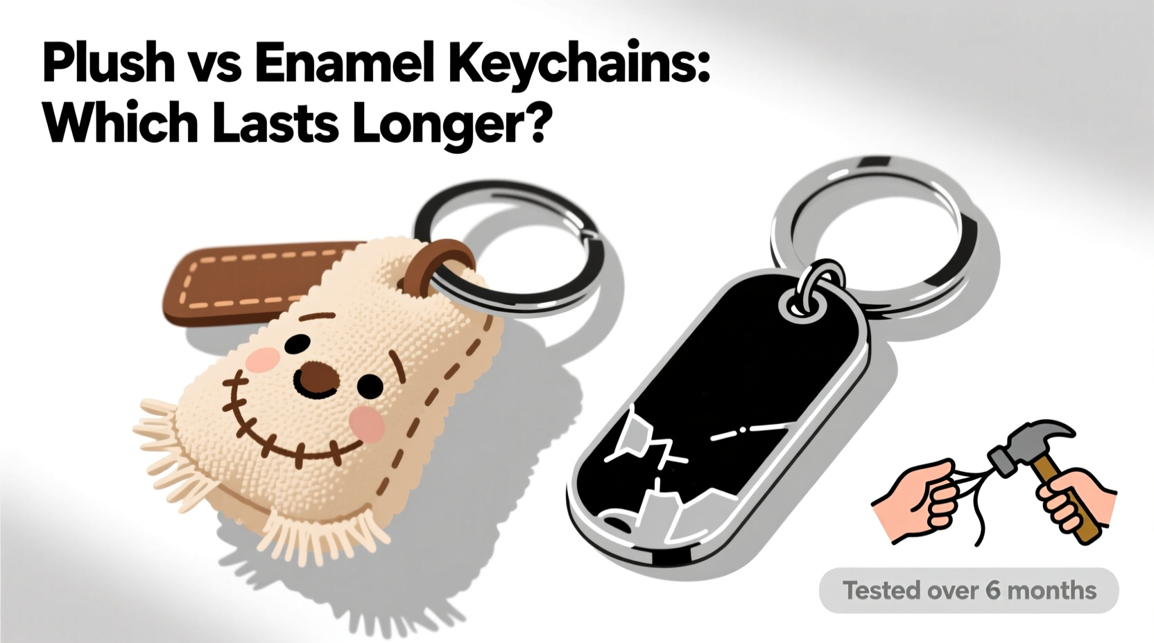 plush keychains vs enamel keychains which one actually lasts longer without breaking