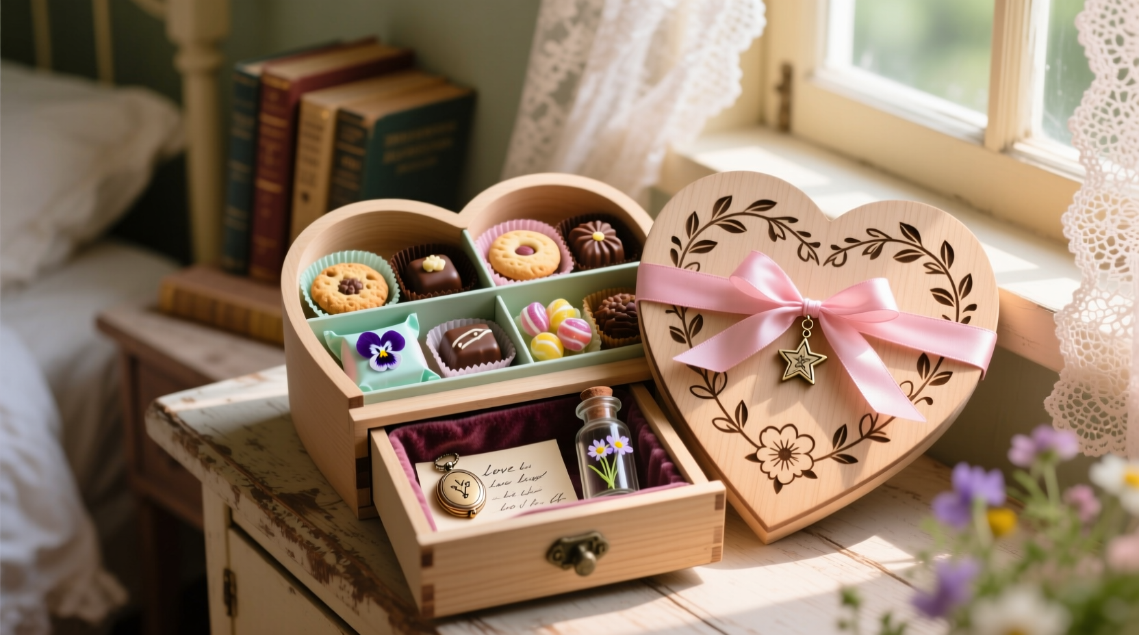 gift heart box ideas thoughtful keepsakes sweet treats inside