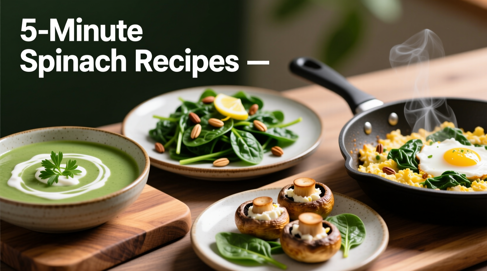 7 Easy Spinach Recipes Ready in 20 Minutes