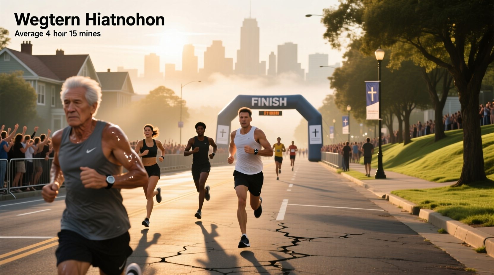 average marathon time explained