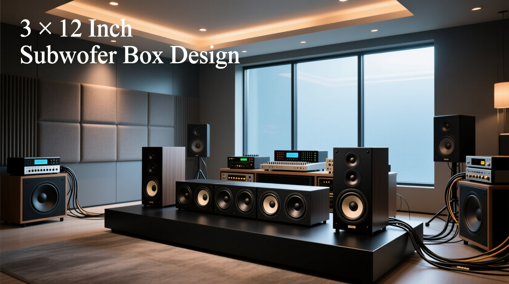How to Design a 3 12-inch subwoofer box for optimal bass performance