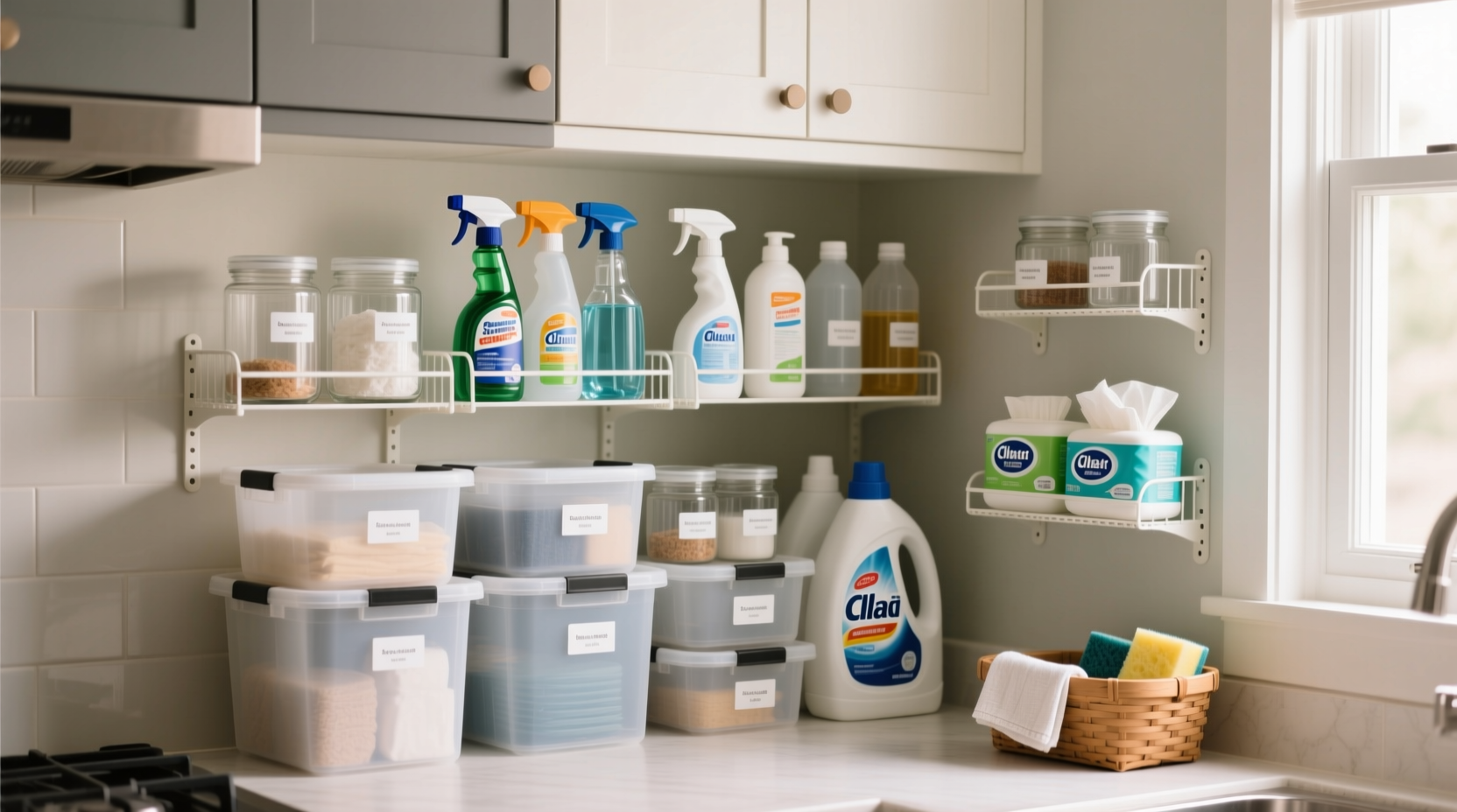 best ways to store cleaning products