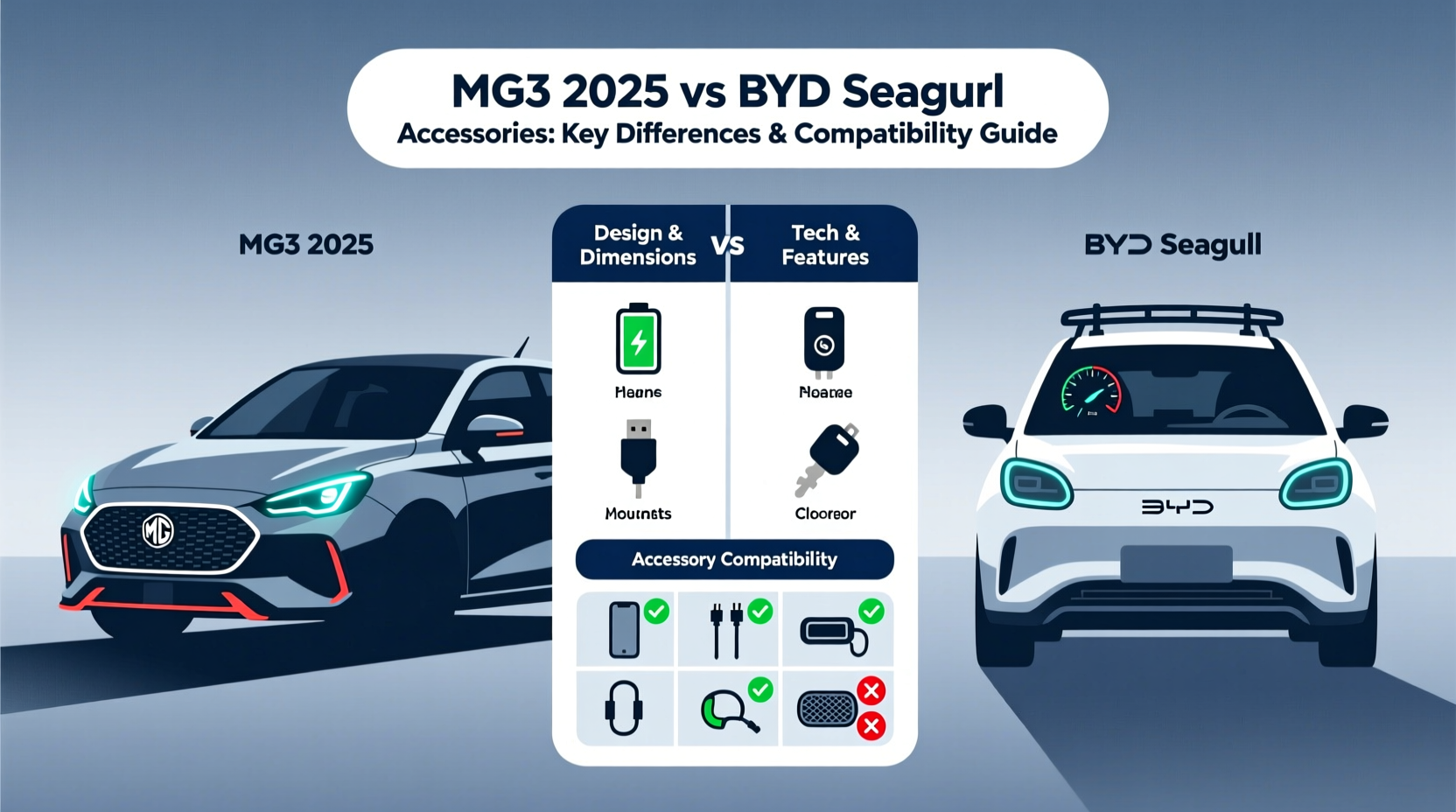 mg3 2025 vs byd seagull accessories