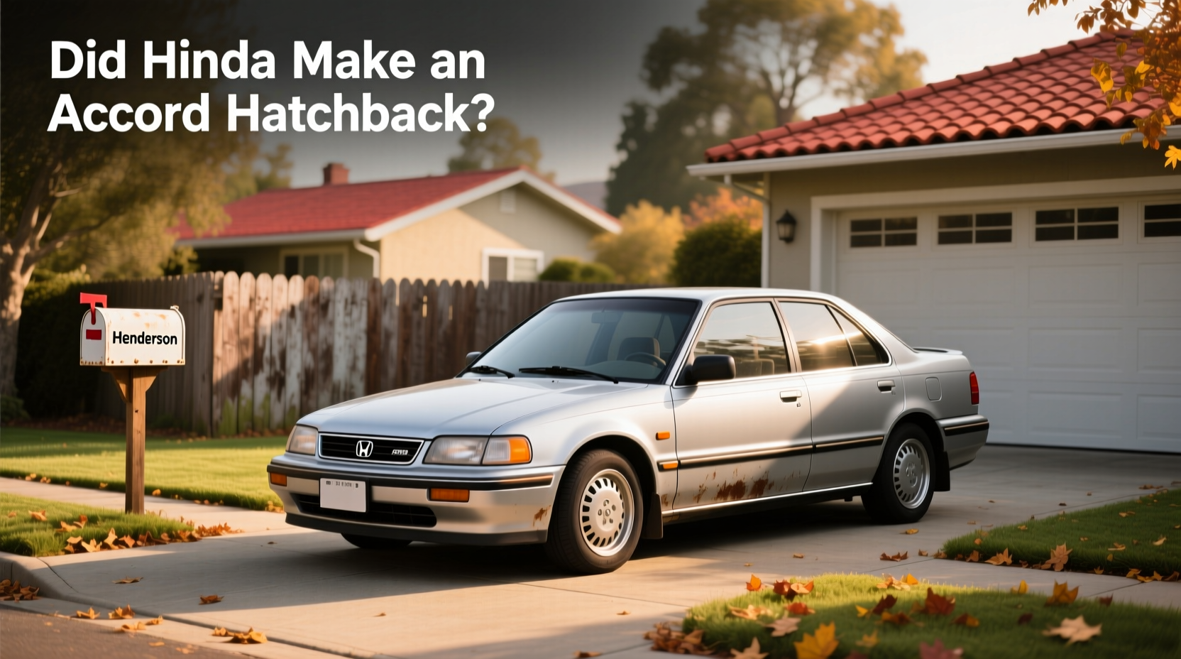 Honda Accord Hatchback 1990 Guide