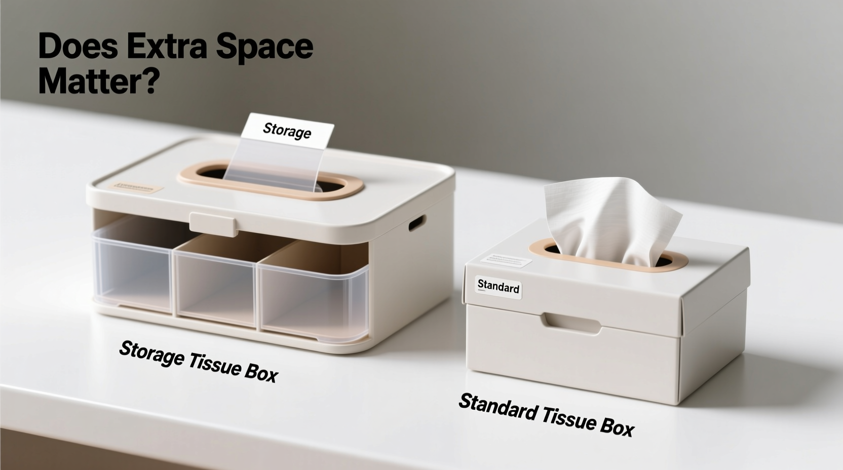 storage tissue box vs standard does the extra space actually matter