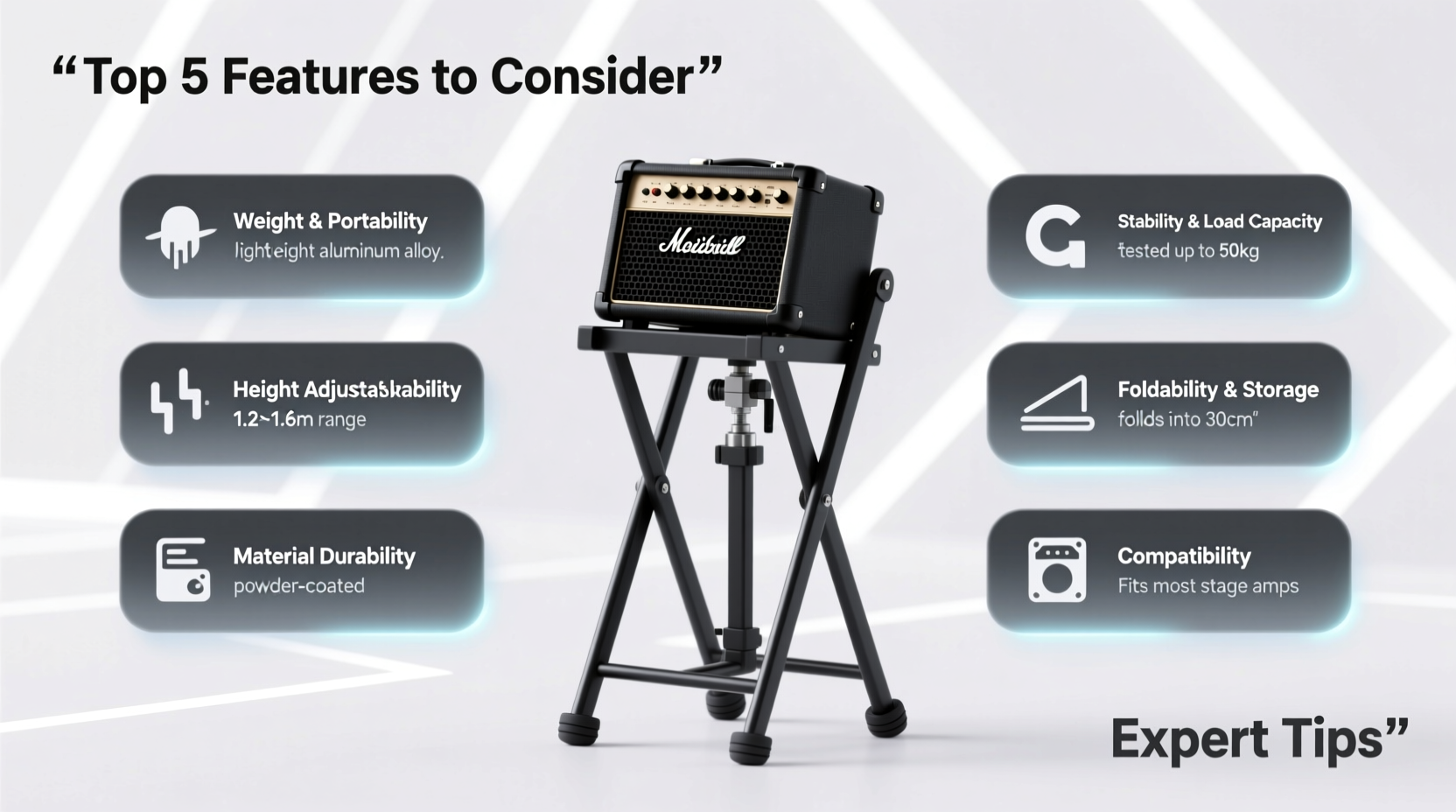 portable amplifier stand