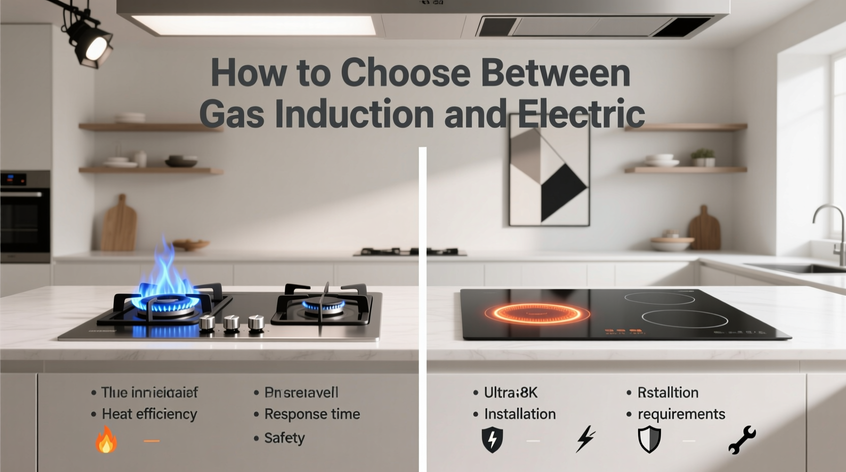 how to choose between a gas induction or electric sto