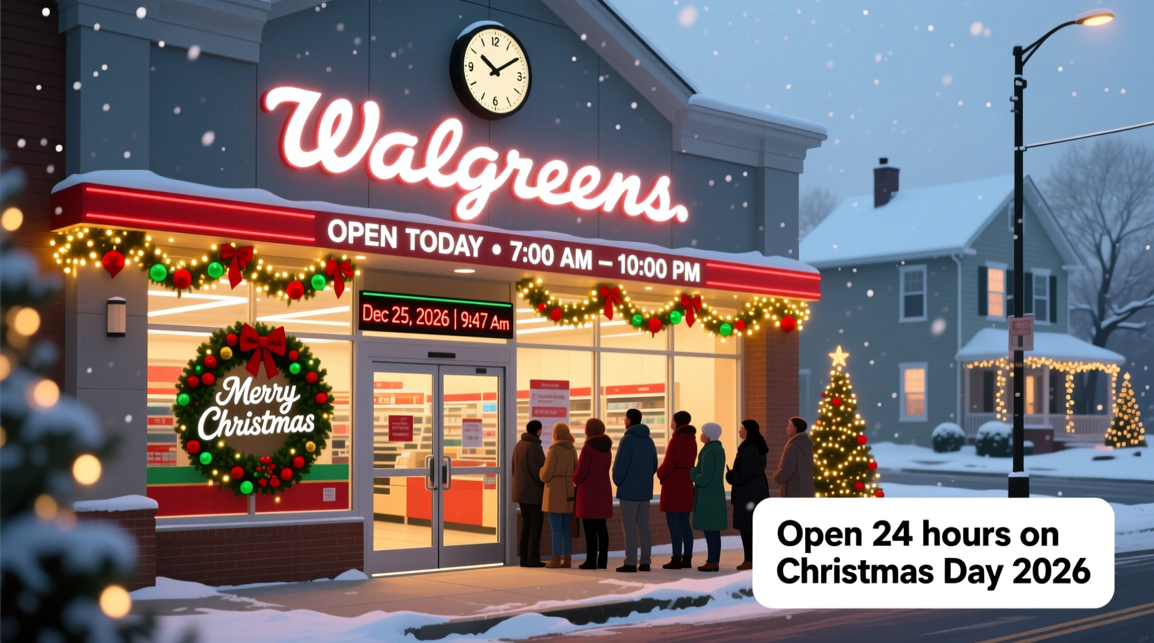 is walgreens open on christmas day 2026