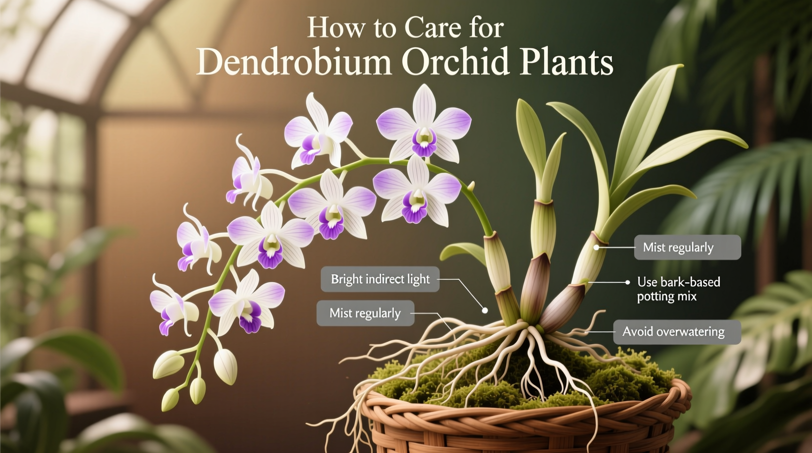 how to care for dendrobium orchid plant