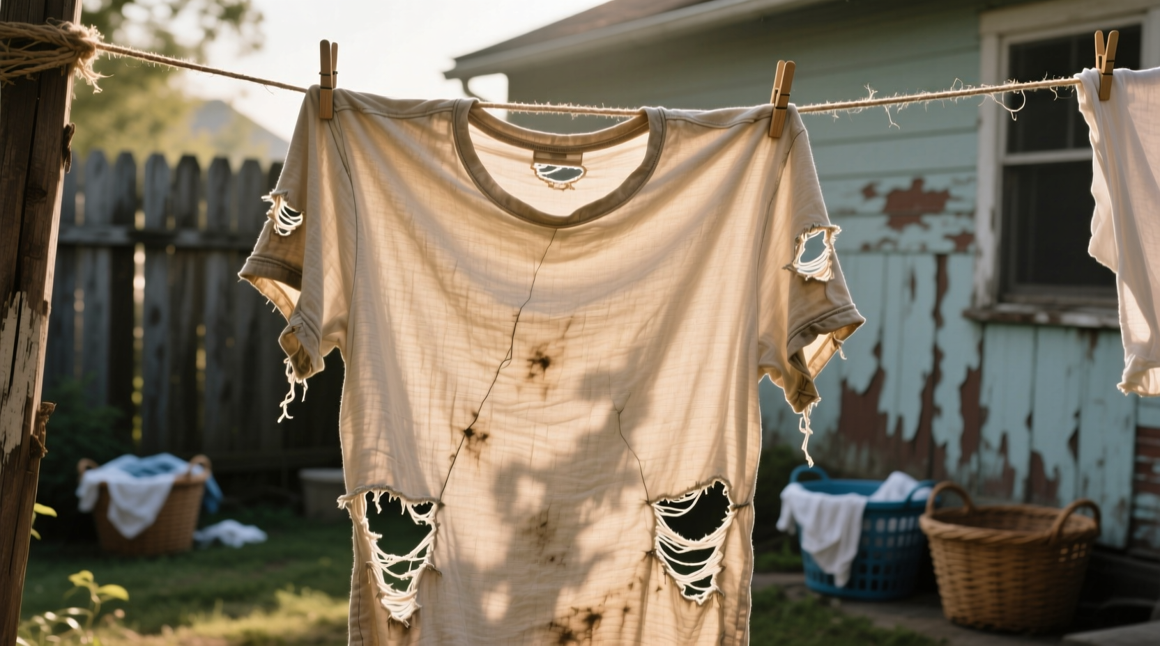 holes in clothes after washing