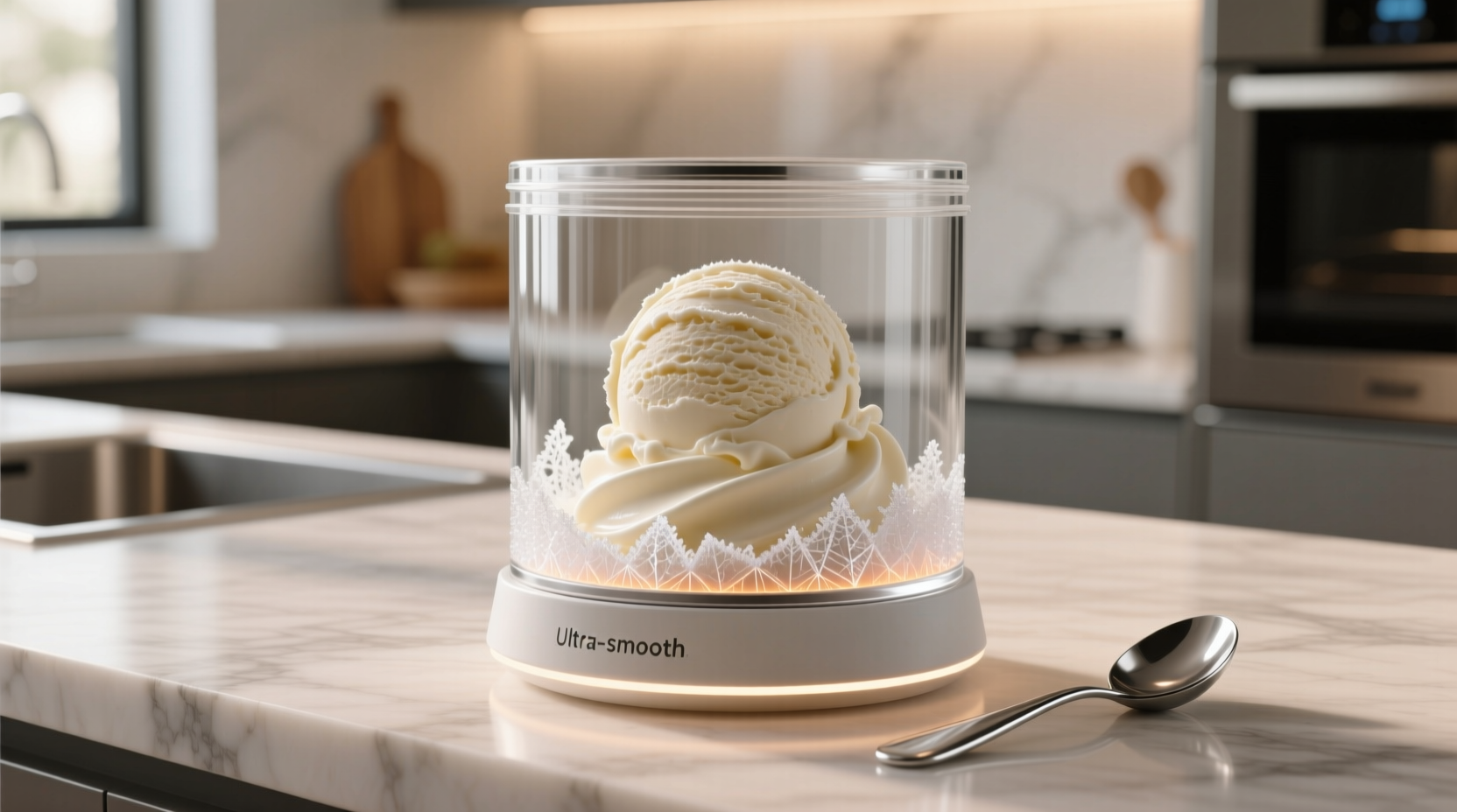make ice cream thats super easy to scoop by aging the b