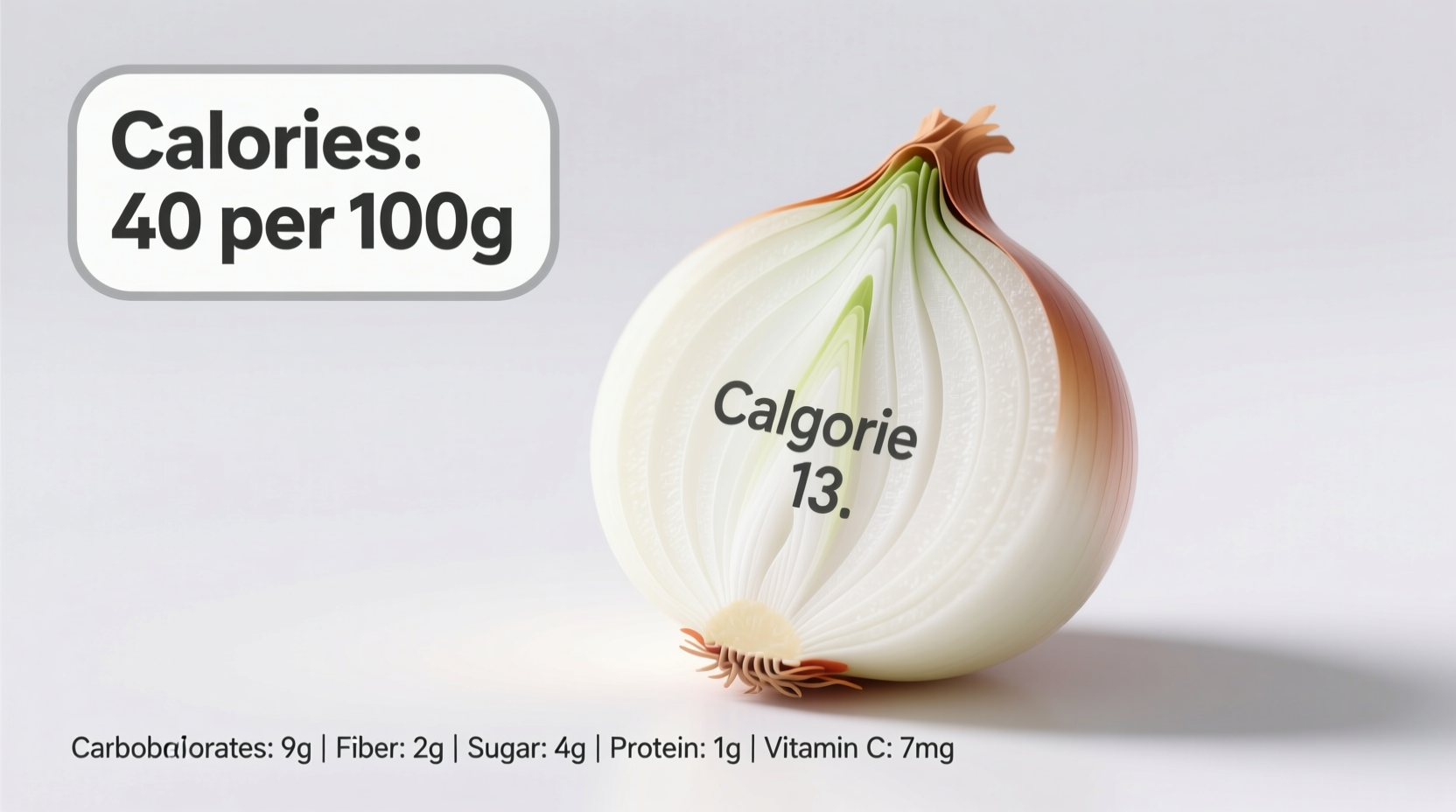 calories of white onion