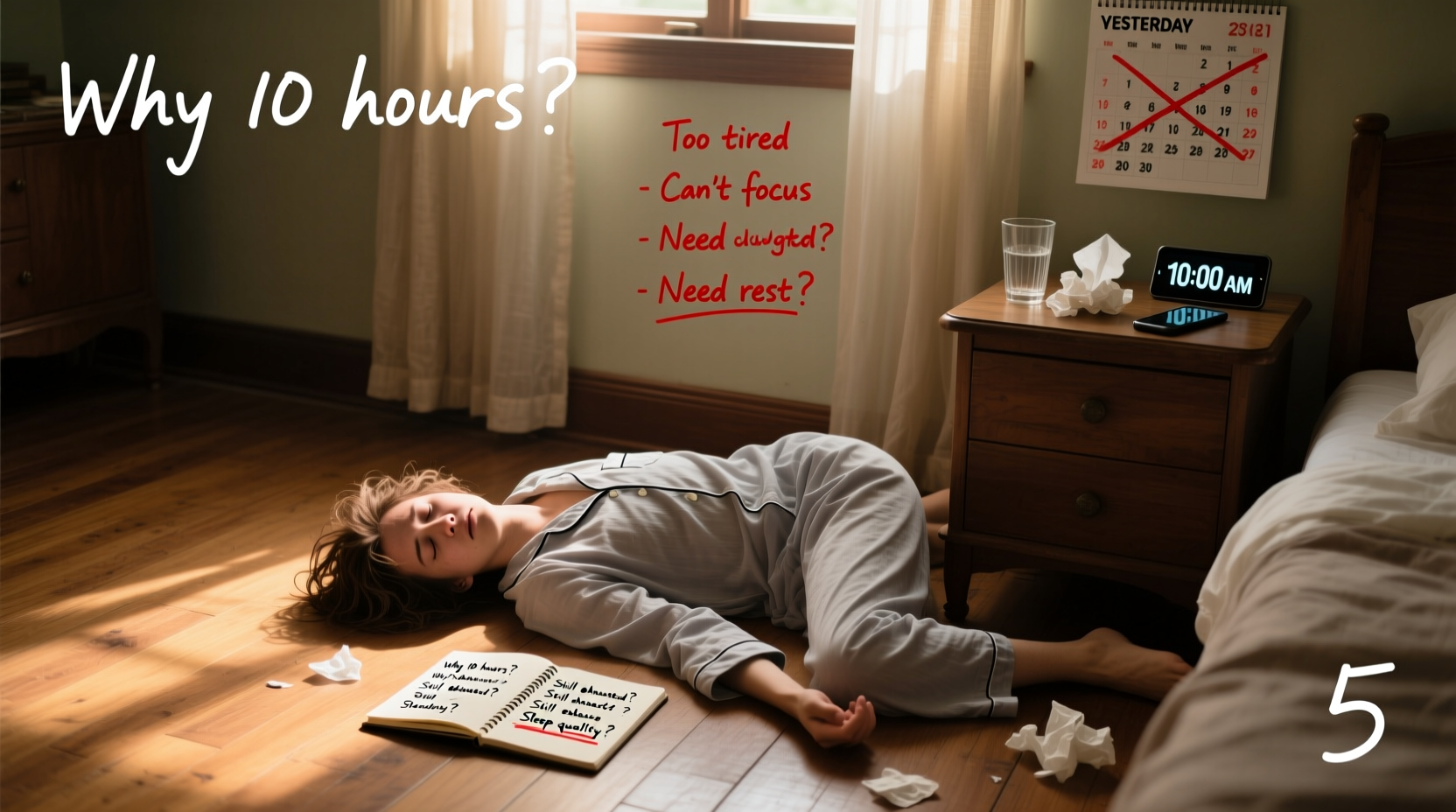 tired after 10 hours of sleep reasons what to do 5