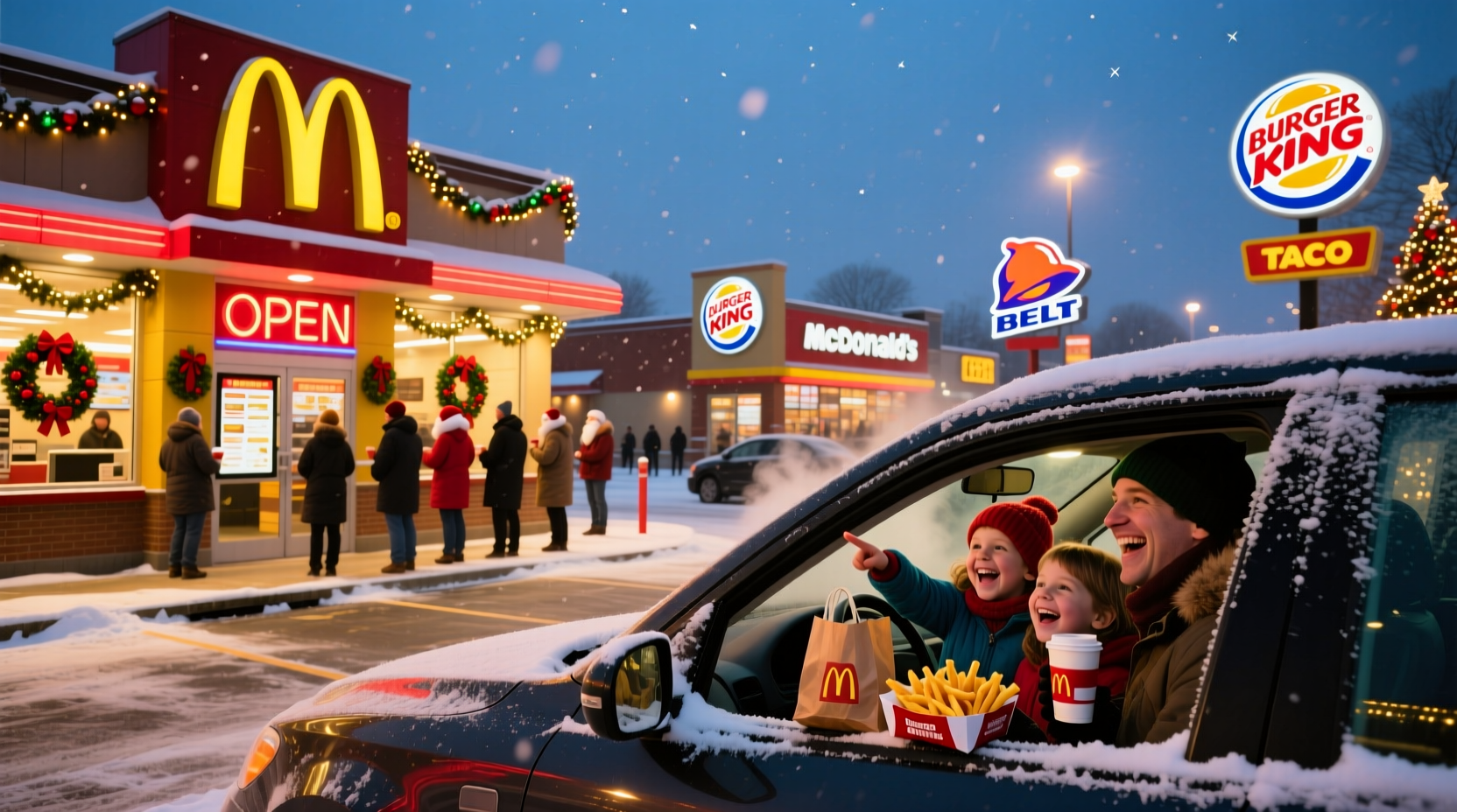 what fast food place is open on christmas day