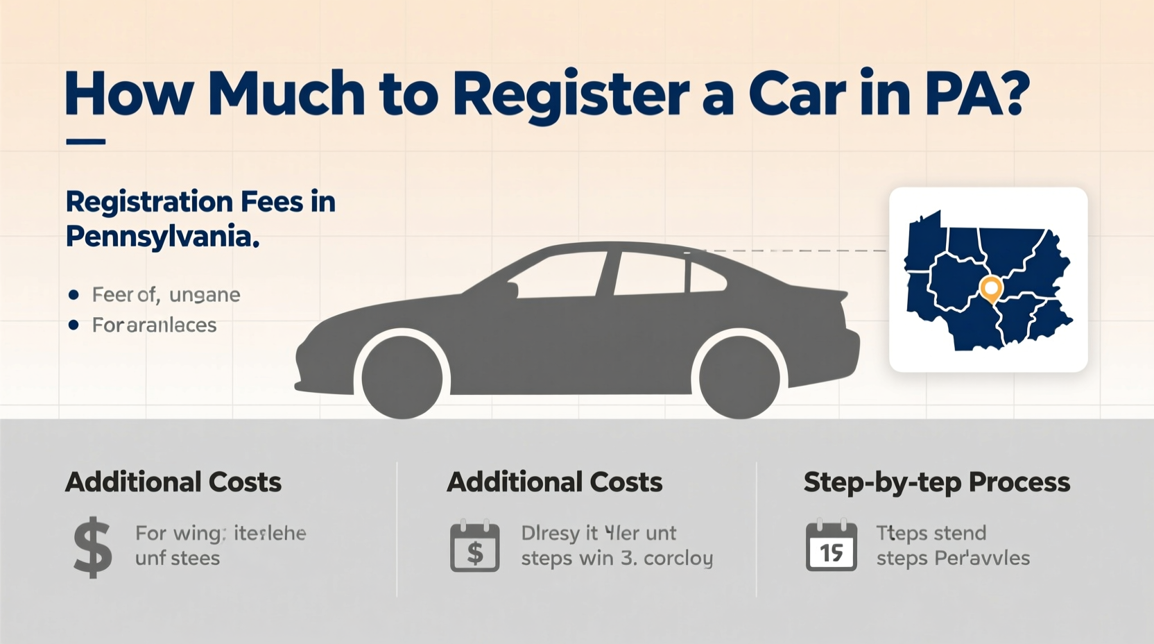 how much to register car in pa