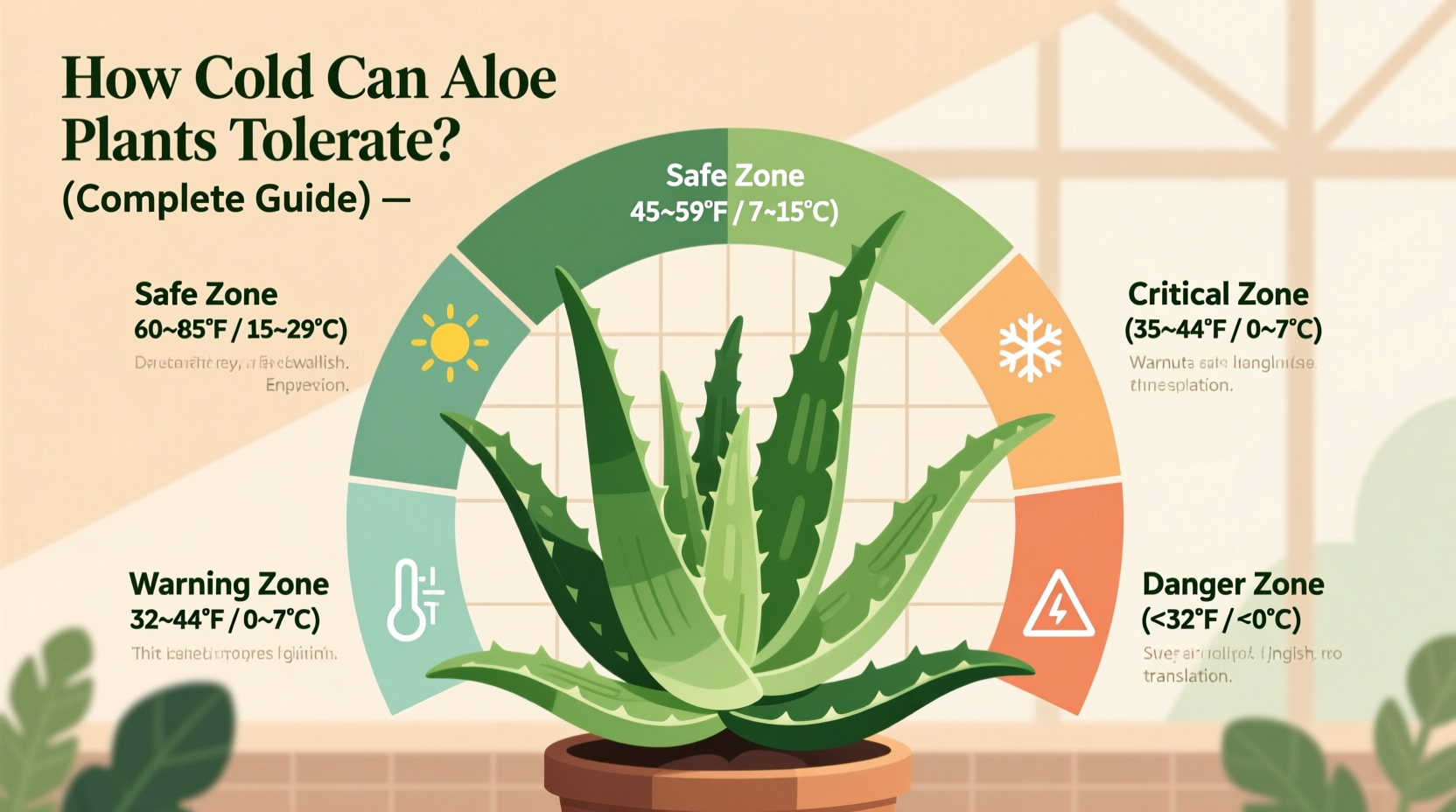 how cold can aloe plants tolerate