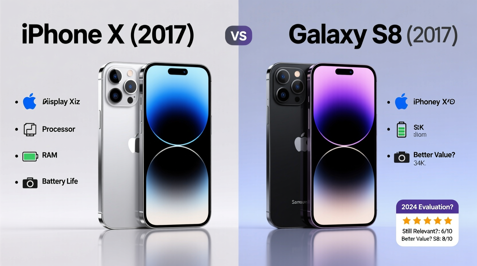 iphone x vs galaxy s8 in 2024 is the iphone x still worth it or is the s8 a better deal now