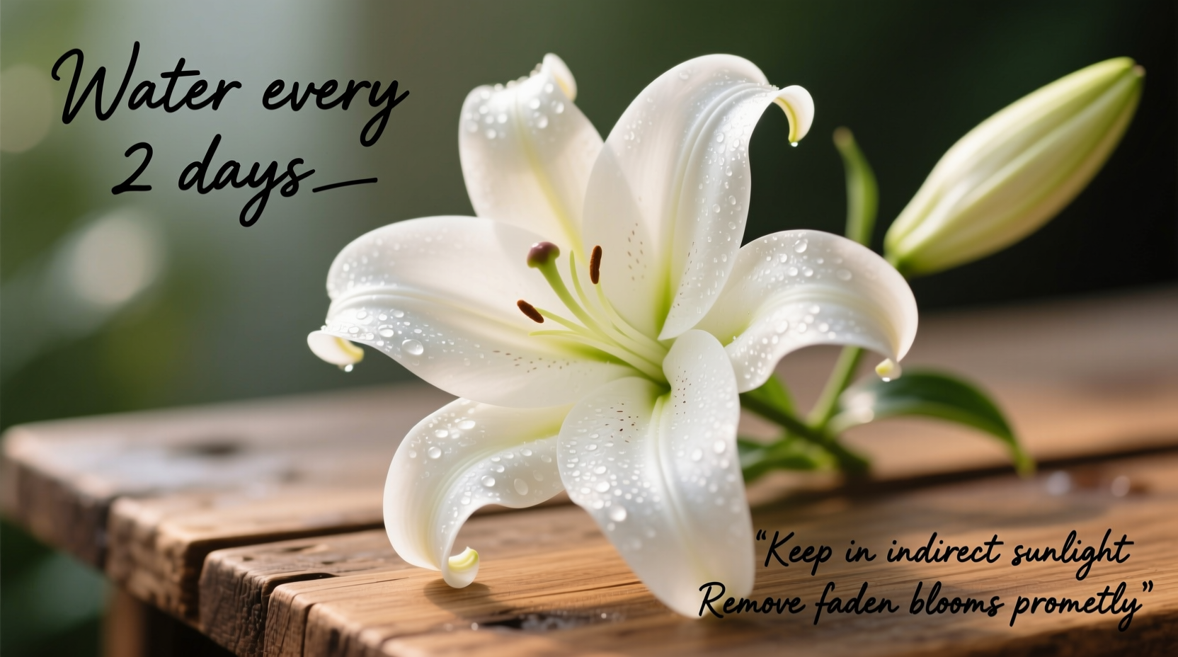 how to care for a easter lily