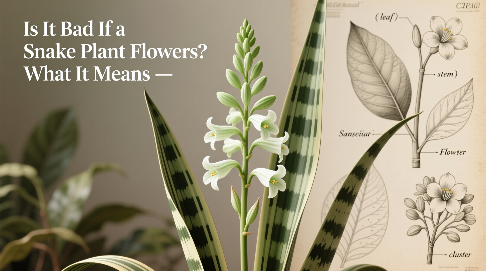 Is It Bad If a Snake Plant Flowers? What It Means