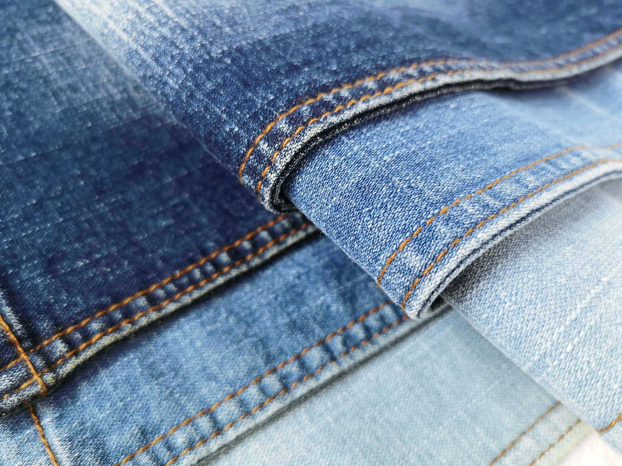 kb209特殊编织蓝色竹节棉牛仔面料 - buy denim fabric,cotton