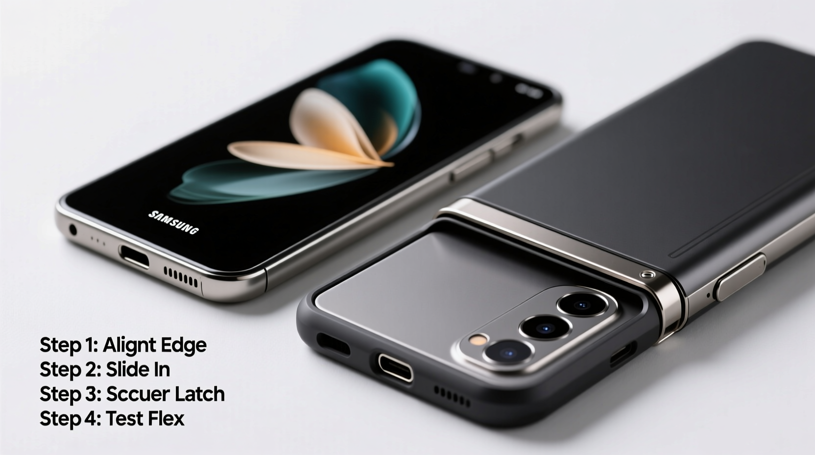 step by step guide to installing a samsung z fold case with maximum hinge protection