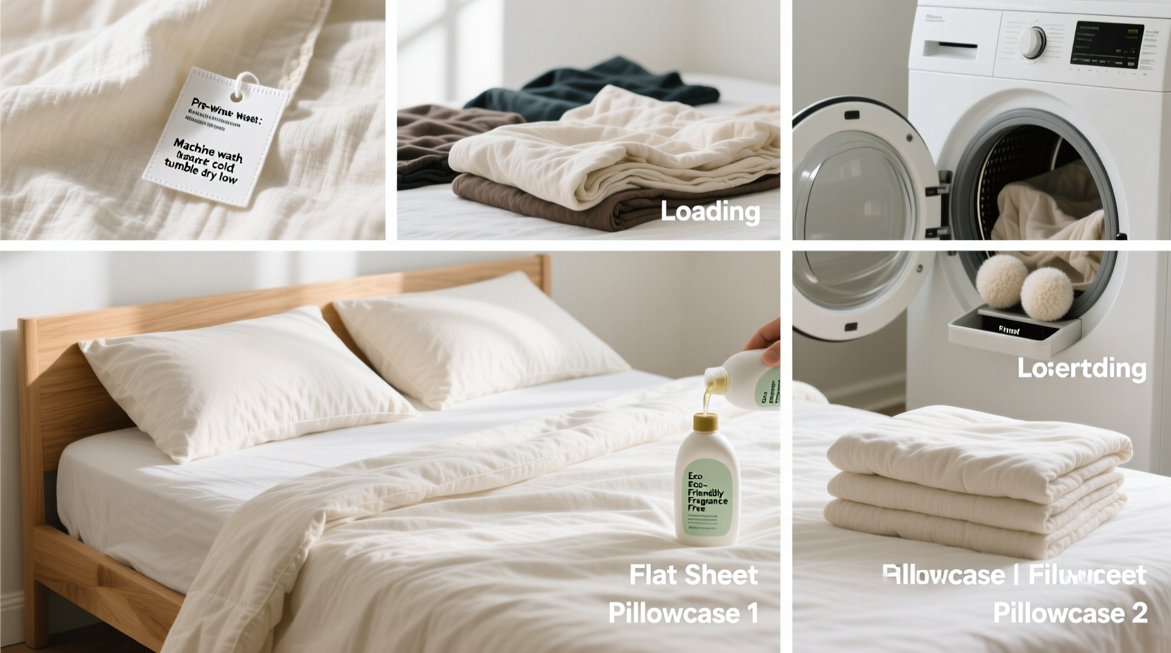 step by step guide to washing and caring for your four piece bedding set for lasting freshness