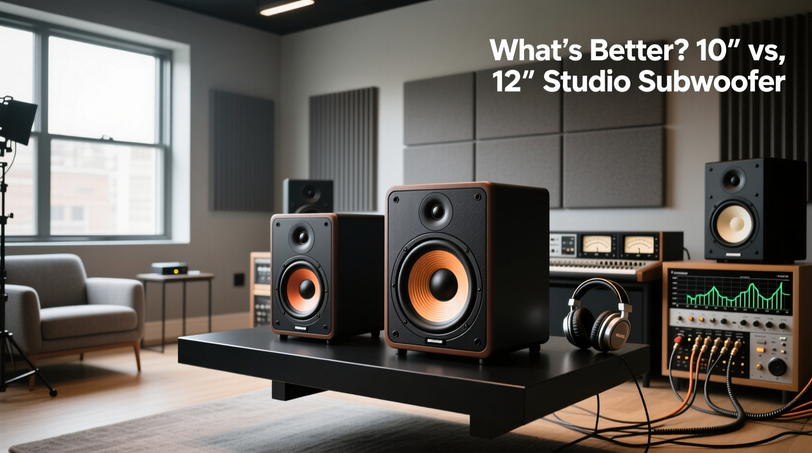 How to Choose Between 10 and 12-Inch Studio Subwoofers