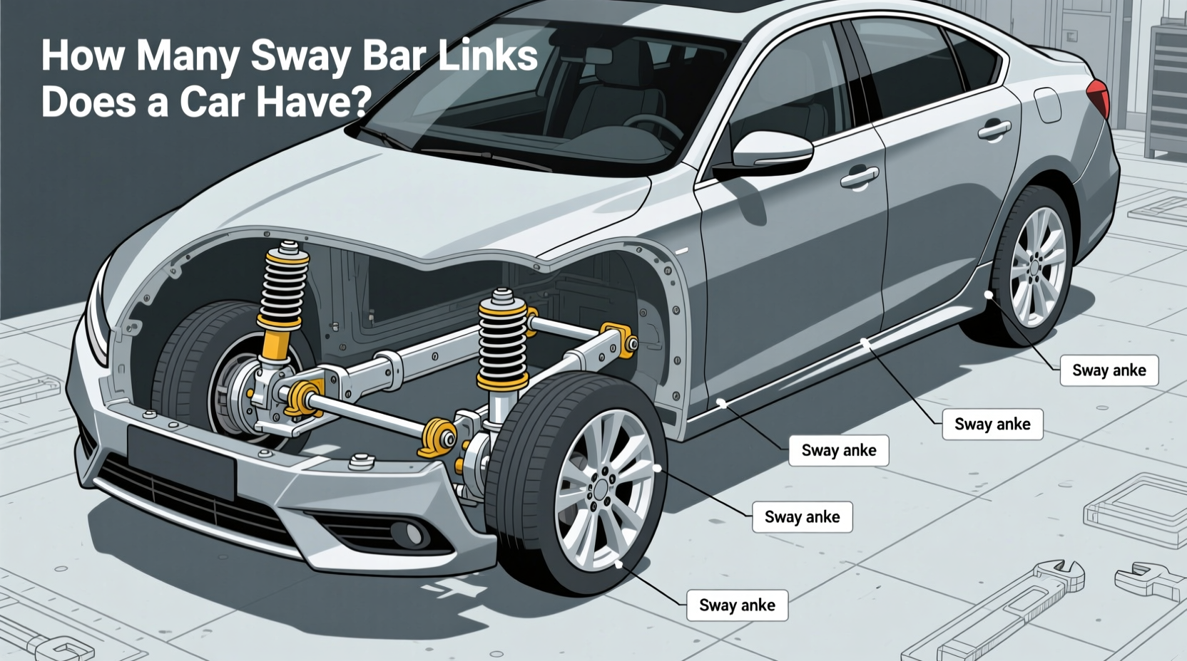 how many sway bar links does a car have
