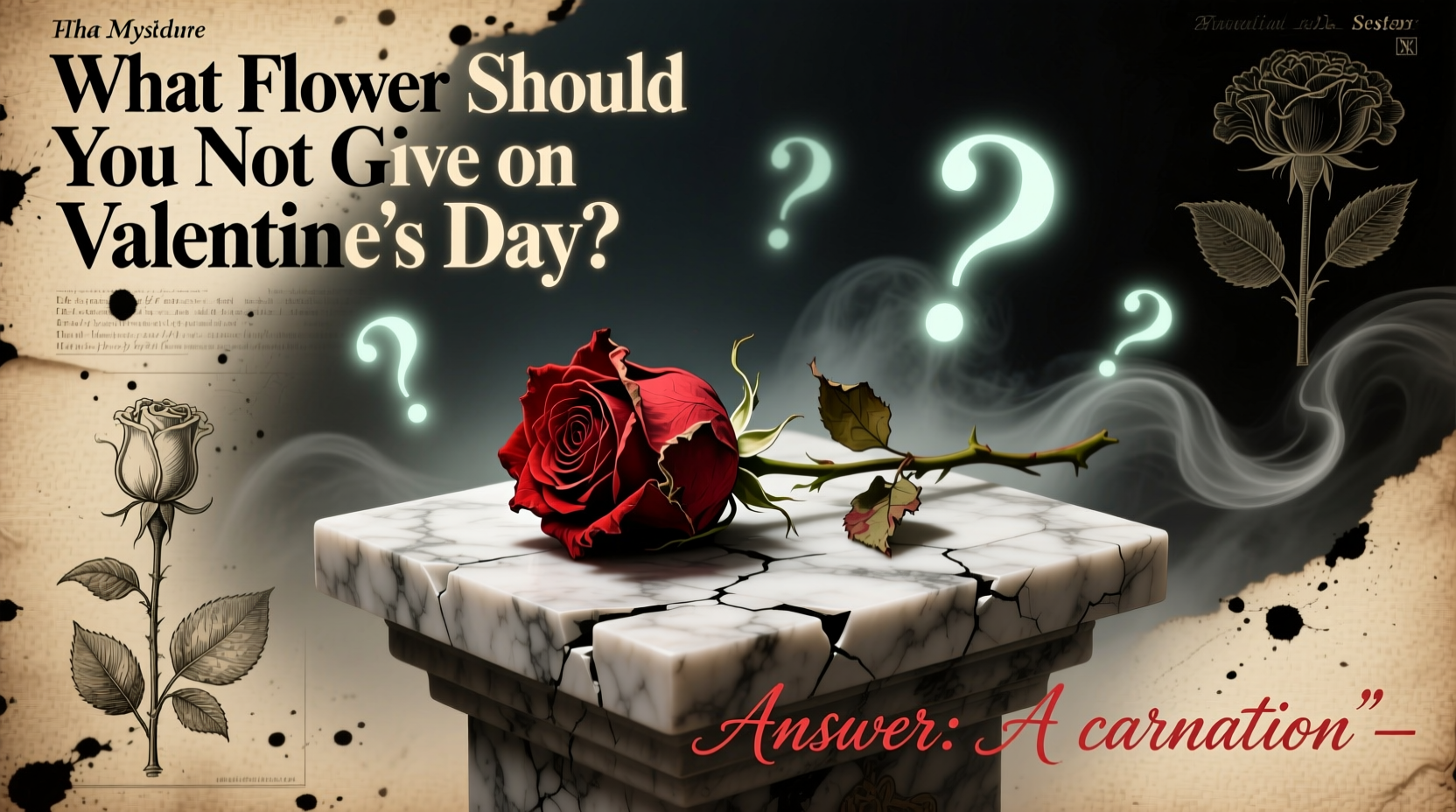 what flower should you not give on valentines day riddle