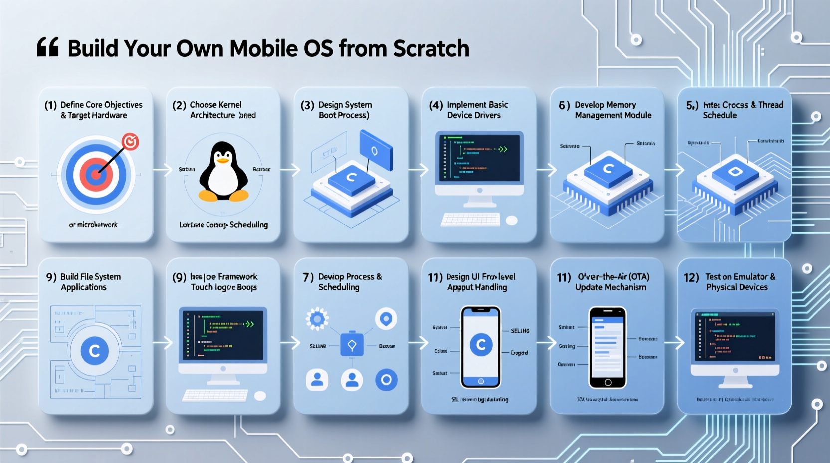 step by step guide to creating a custom mobile operating system from scratch