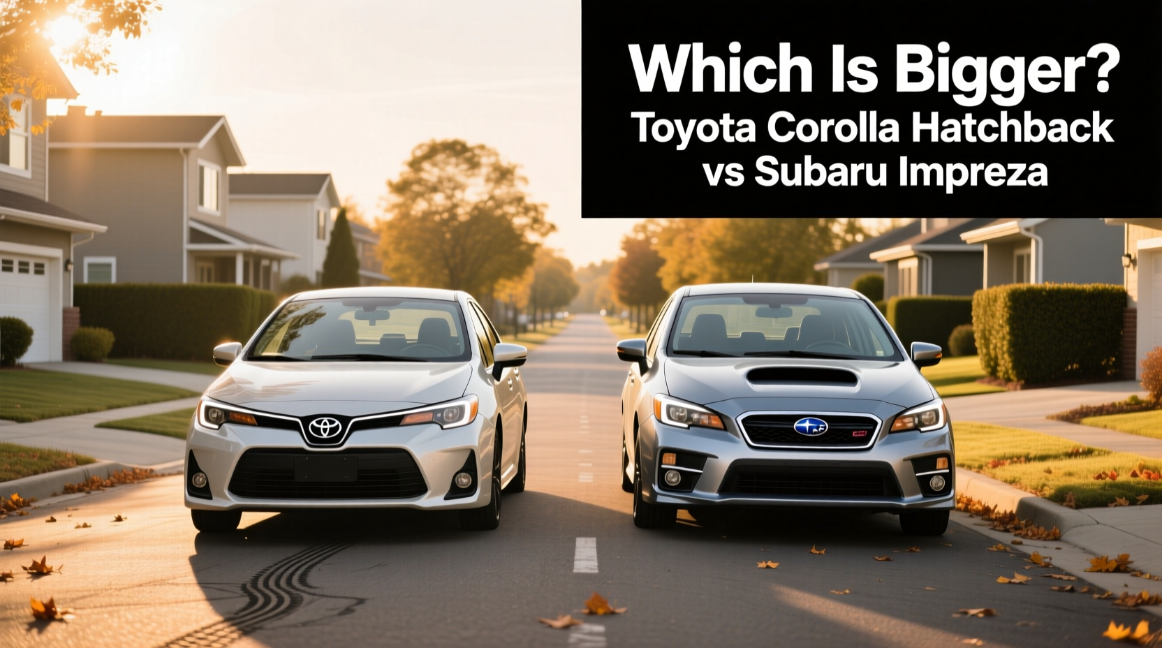 Toyota Corolla vs Subaru Impreza Hatchback Guide