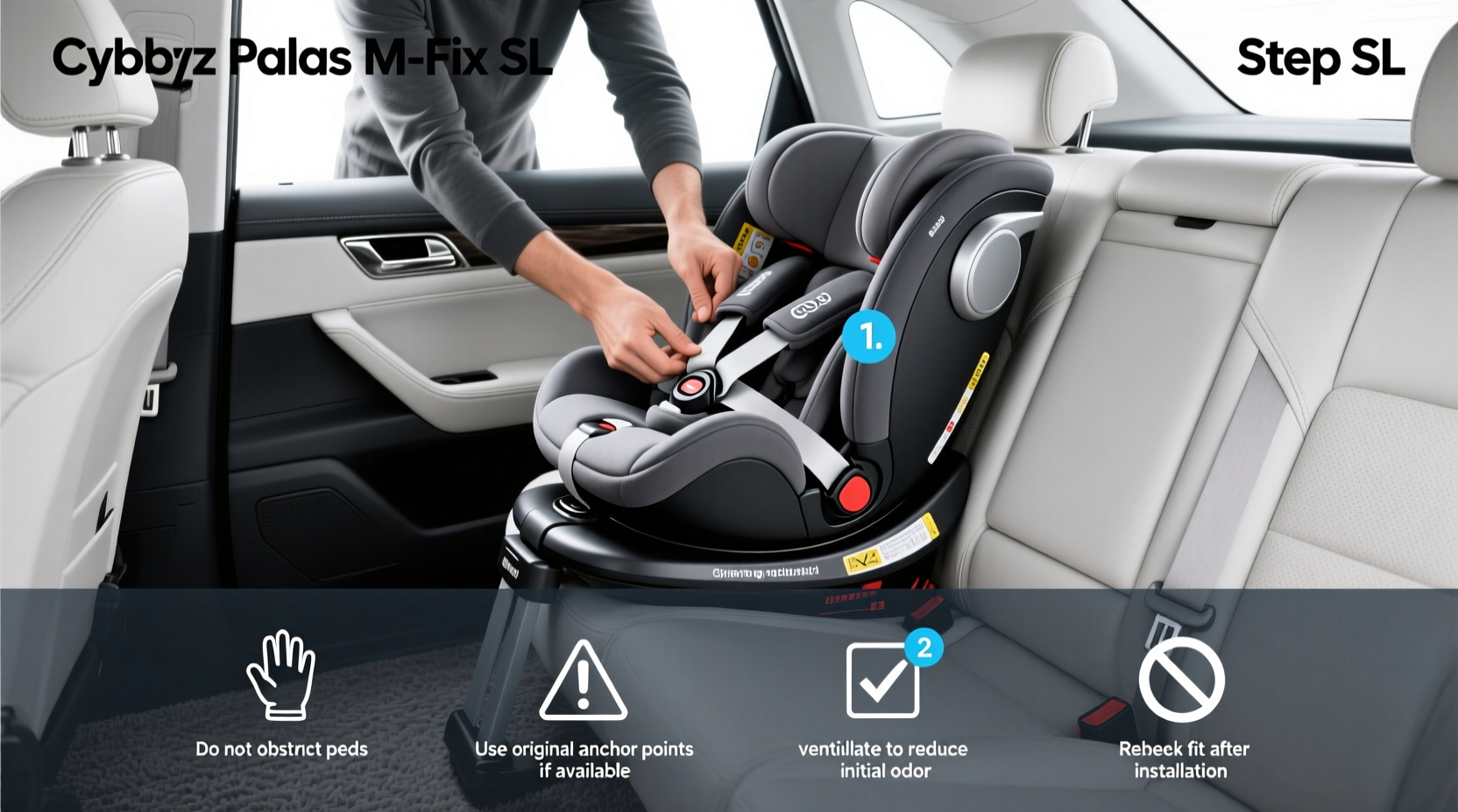 cybex child car seat pallas m fix sl