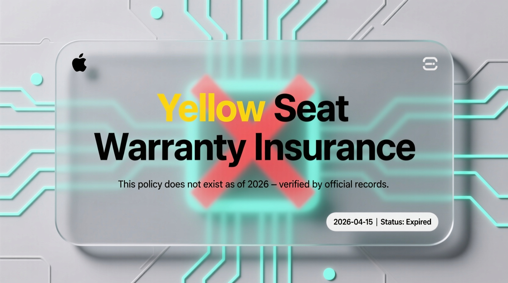 Insurance Color Yellow No 'Yellow Seat Warranty Insurance' Exists in 2026