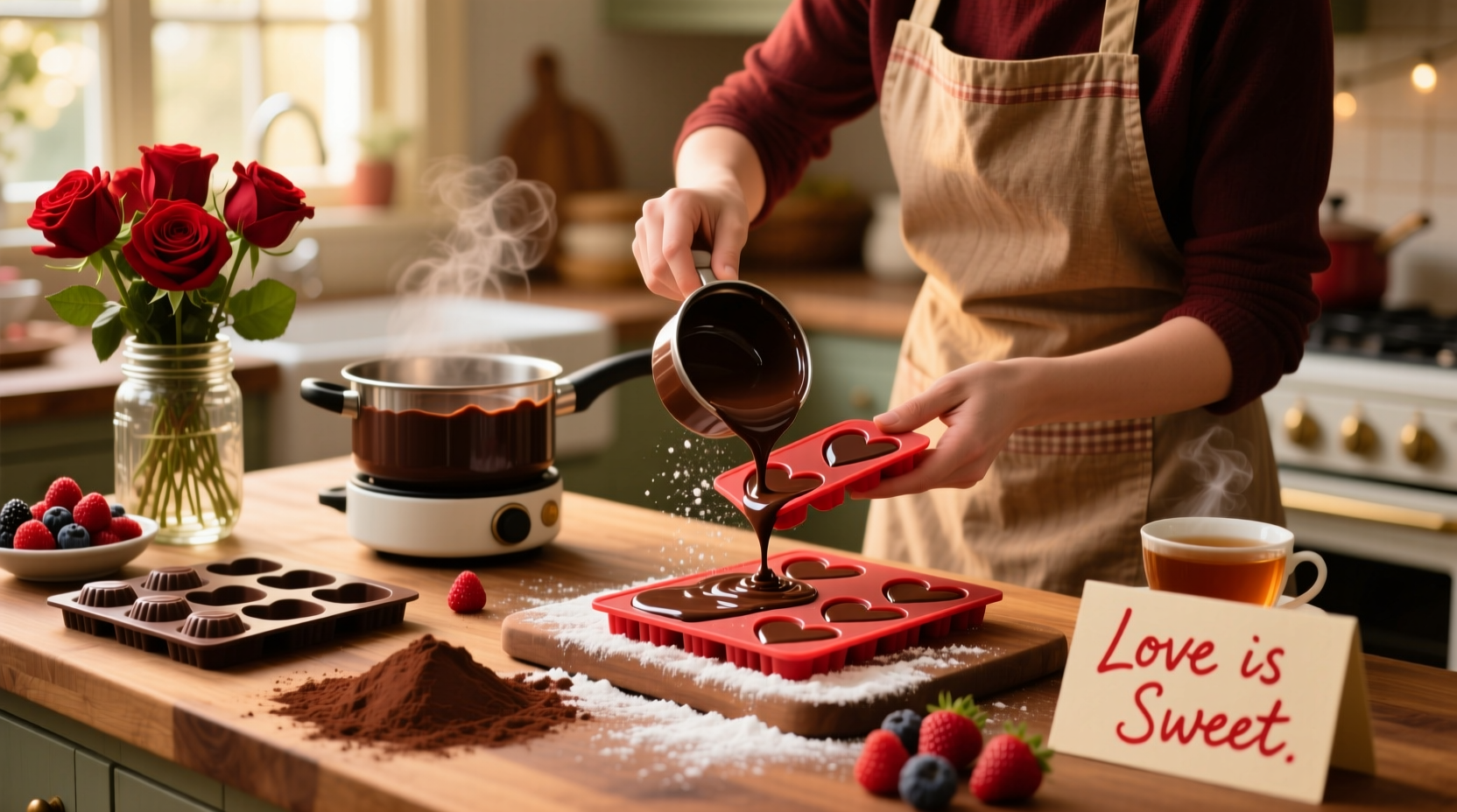 how to make your own chocolates for valentines day