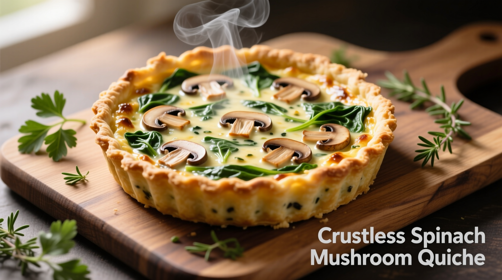 Crustless Spinach Mushroom Quiche: Healthy Recipe Guide